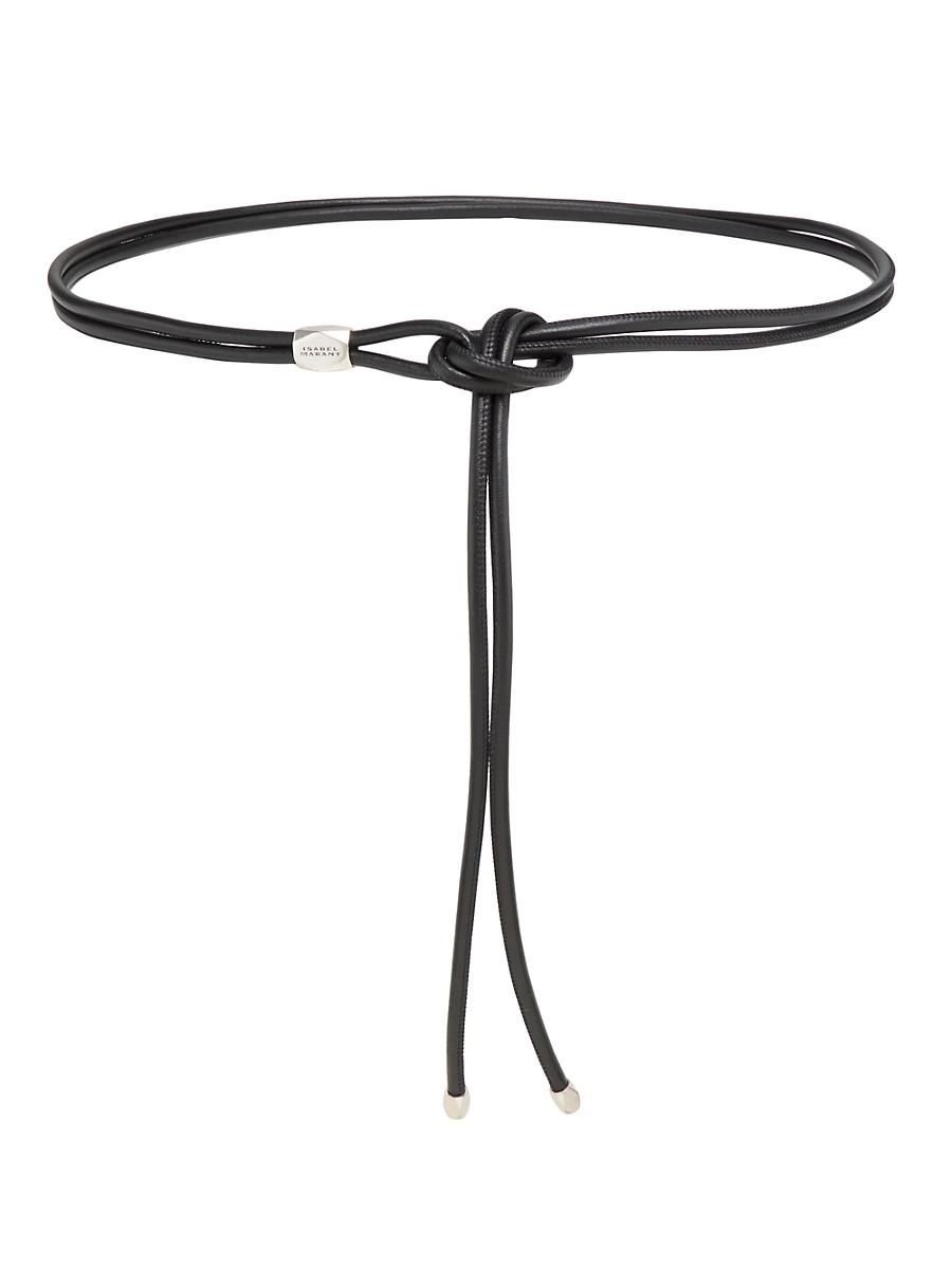 Womens Silvia Leather Wrap Belt Product Image