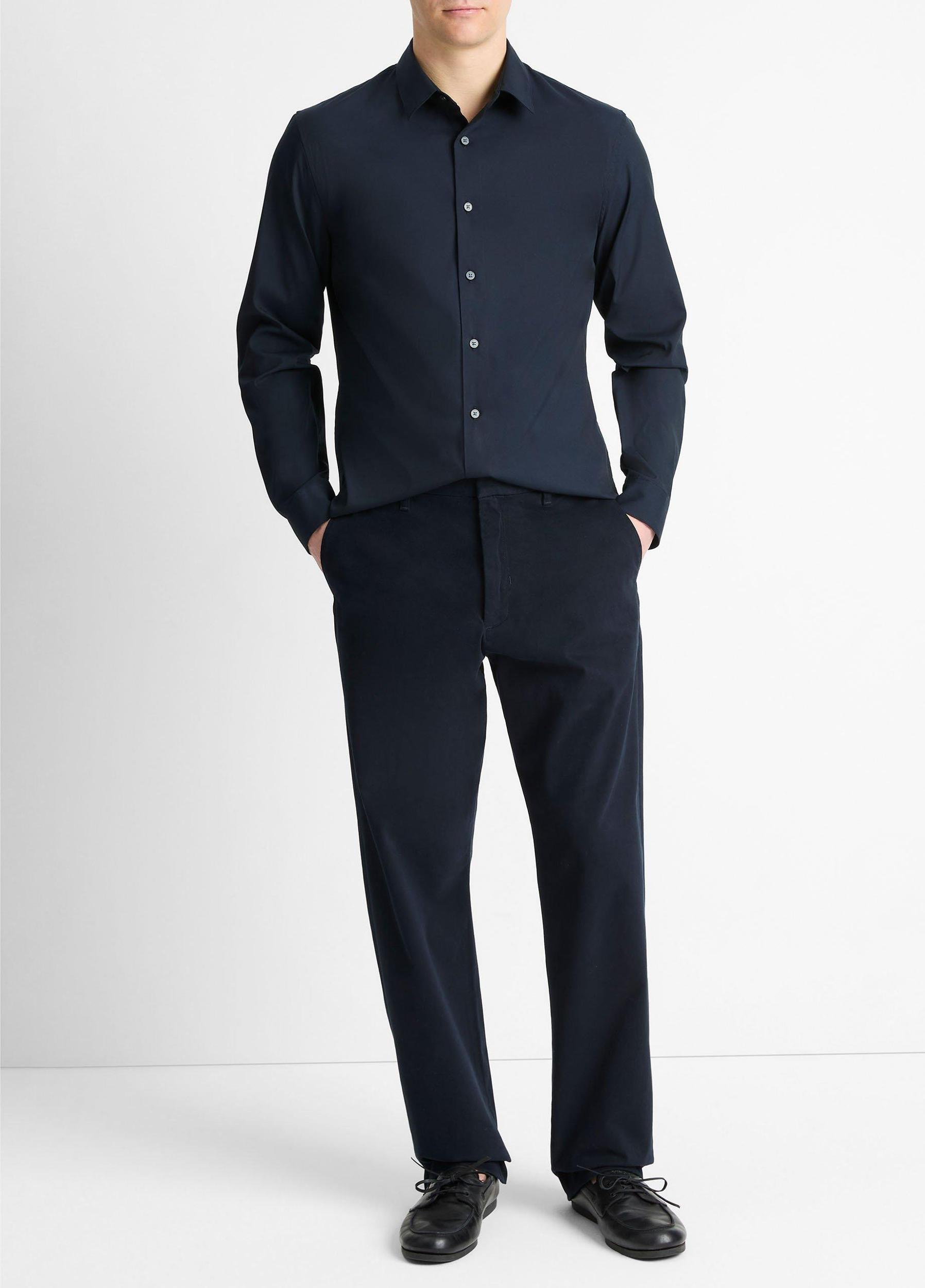 Stretch-Cotton Poplin Shirt Product Image