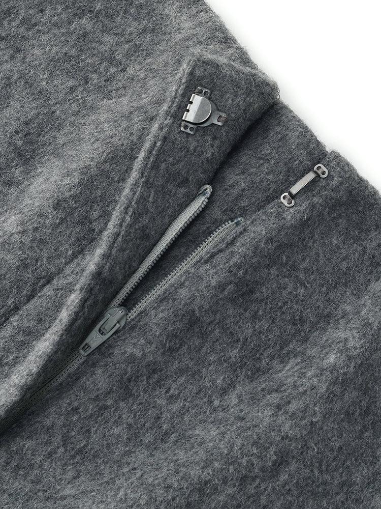 Wool Blend Women Overlength Knit Pants Product Image