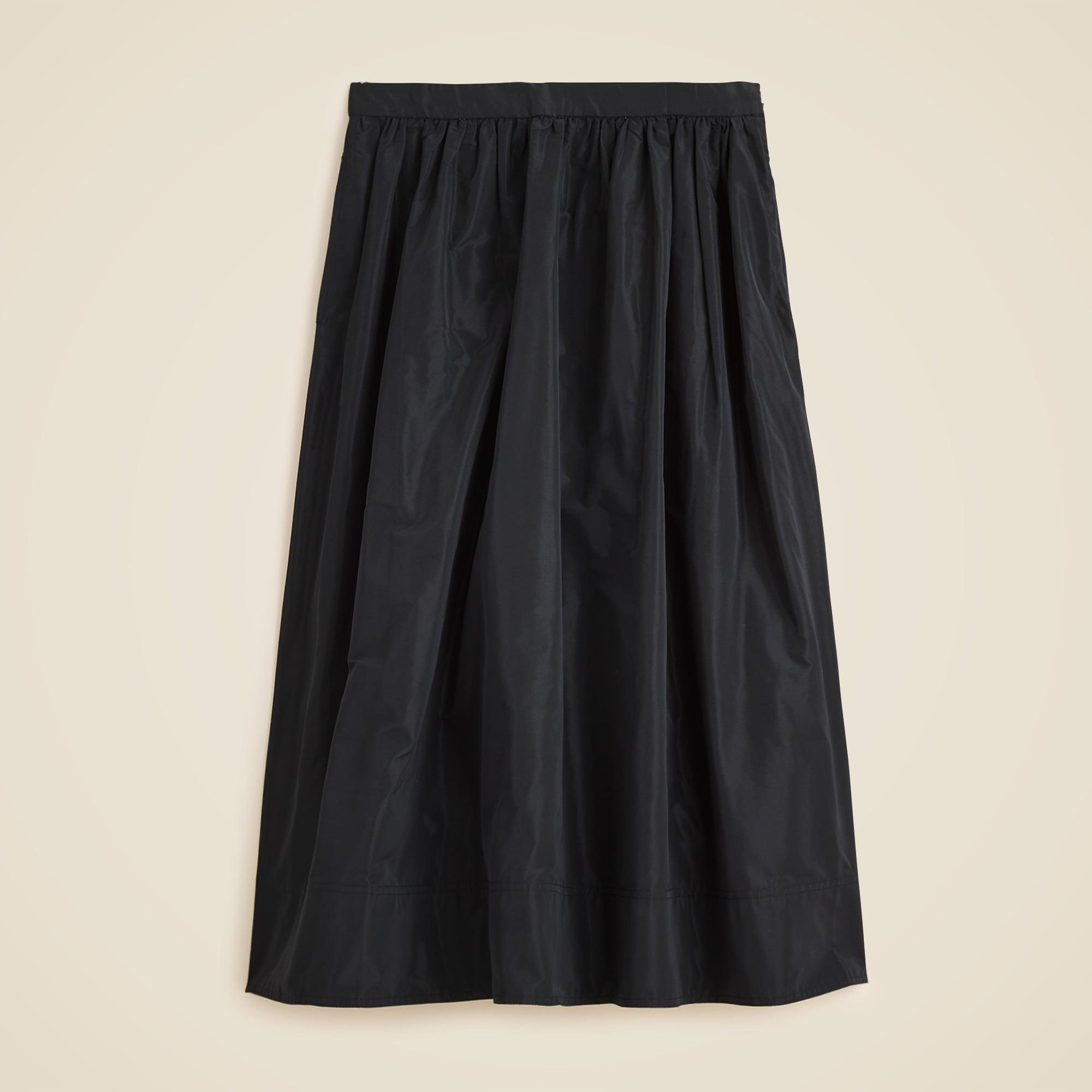 Midi ball skirt in taffeta Product Image