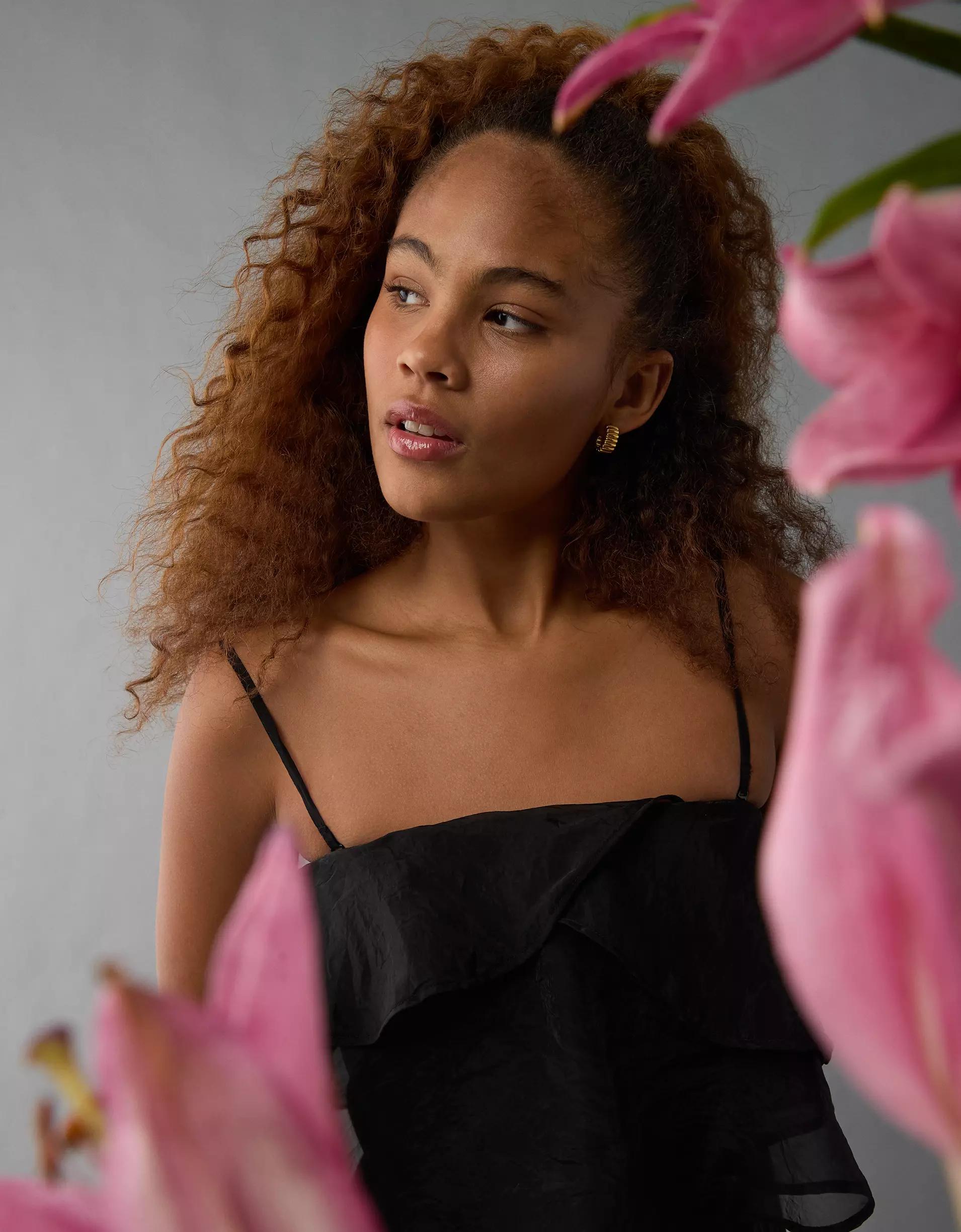 AE Strapless Ruffle Jumpsuit Product Image