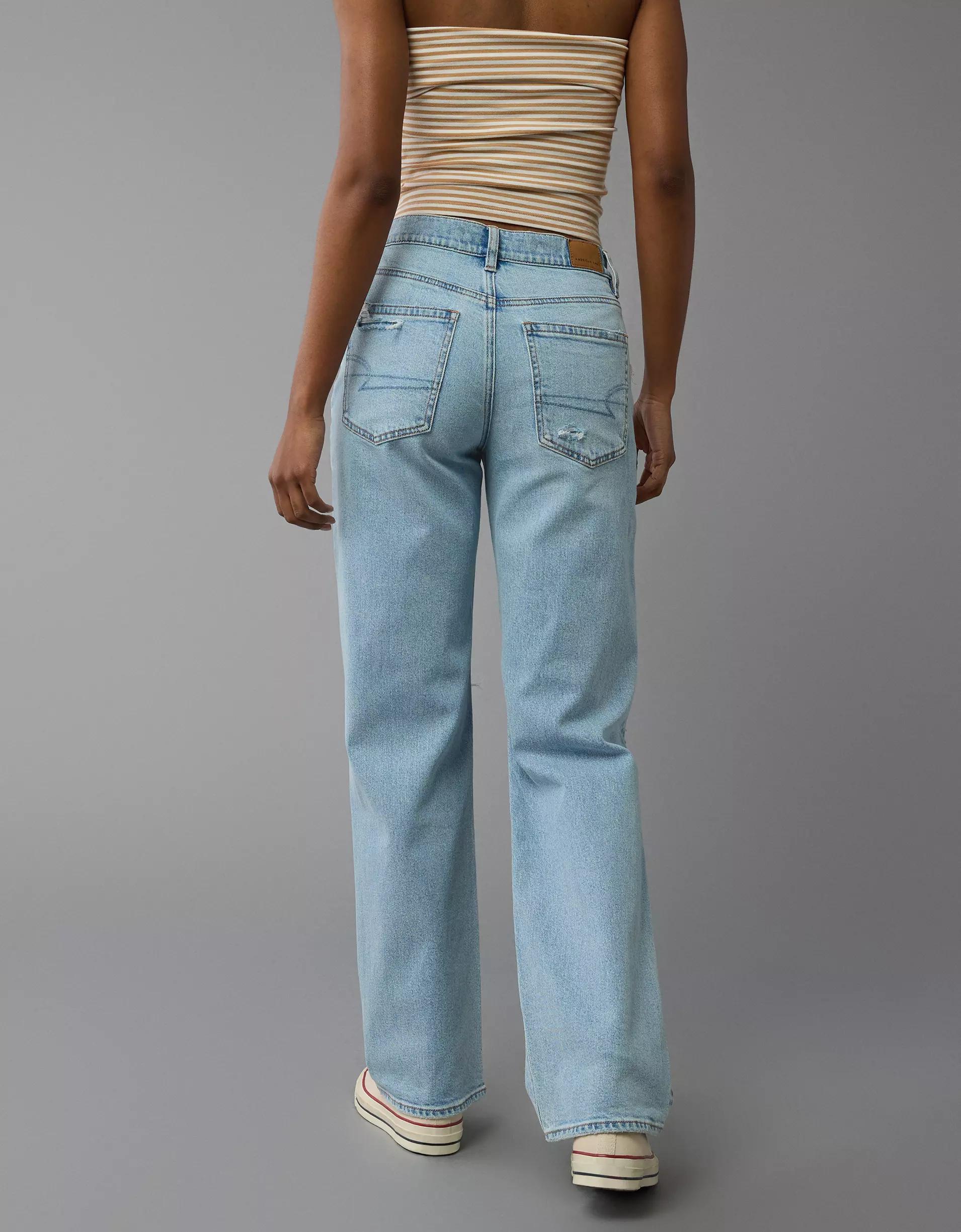 AE Strigid Ripped High-Waisted Stovepipe Jean Product Image