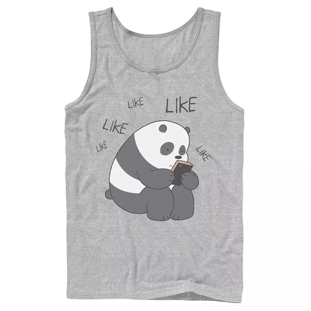 Men's Cartoon Network We Bare Bears Like Texting Tank Top,  Product Image