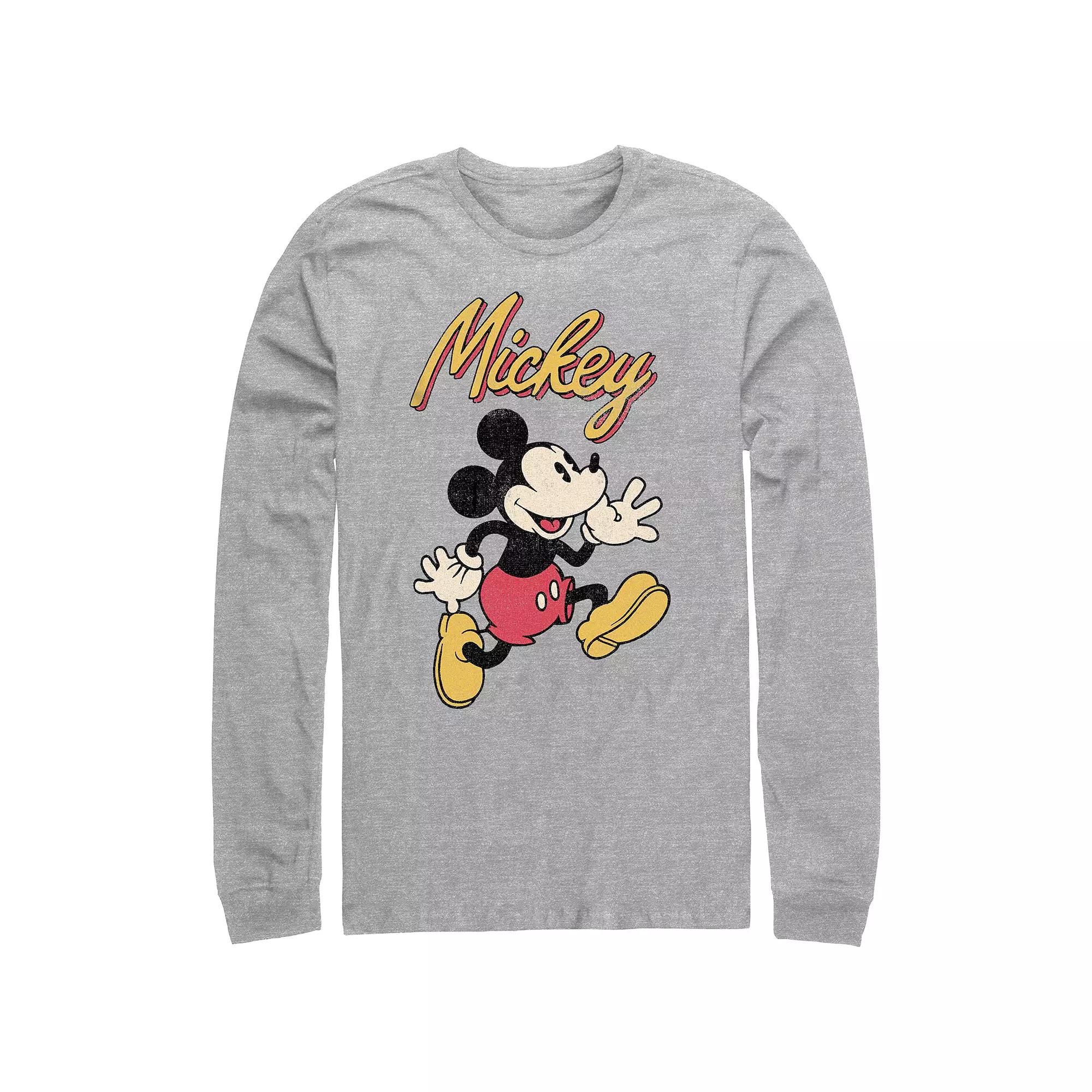 Men's Mickey Mouse Vintage Running Graphic Tee,  Product Image