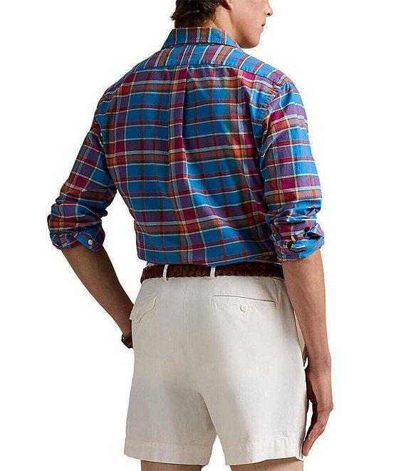 Polo Ralph Lauren Classic Fit Flashy Plaid Oxford Long Sleeve Woven Shirt Product Image