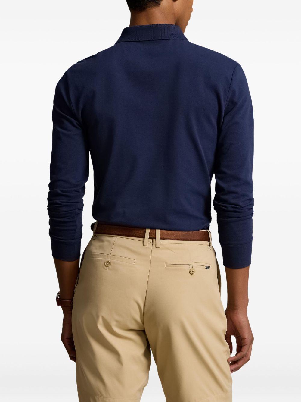 long-sleeve polo shirt Product Image