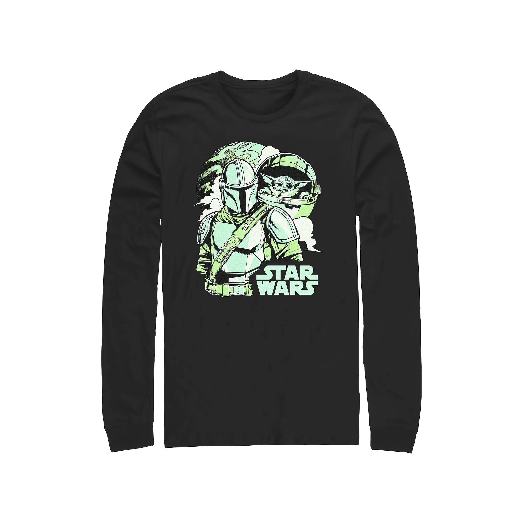 Men's The Mandalorian The Child And Mando Portrait Graphic Tee,  Product Image