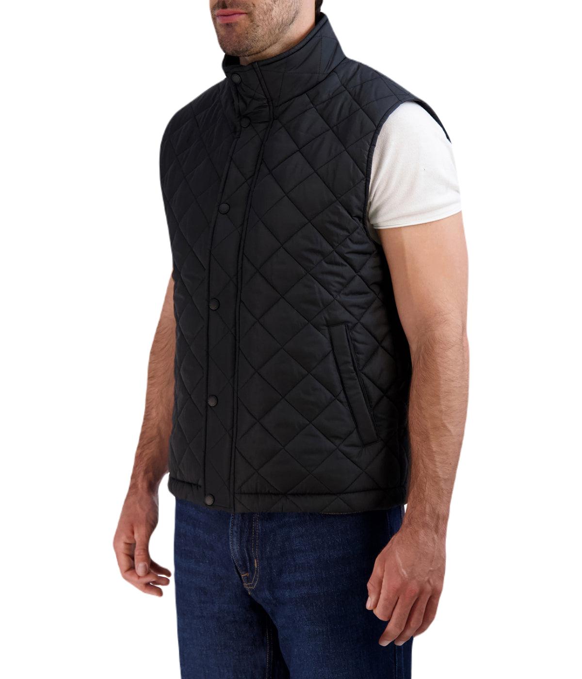 Quilted Vest Black Product Image