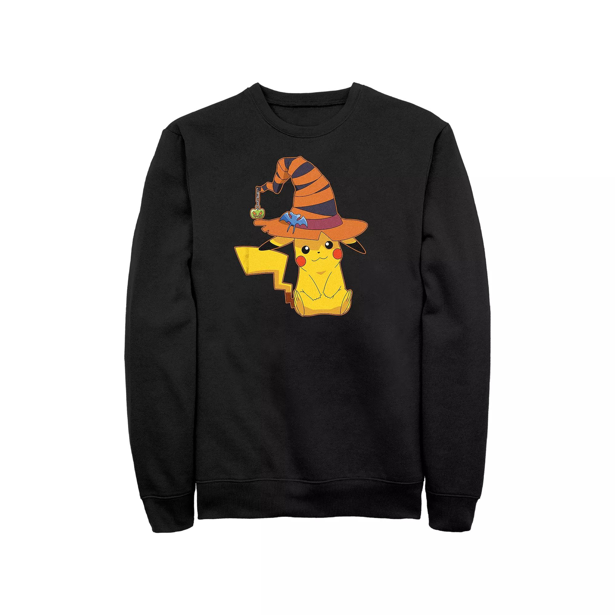Mens Pokmon Pikachu Witch Costume Hat Sweatshirt Product Image