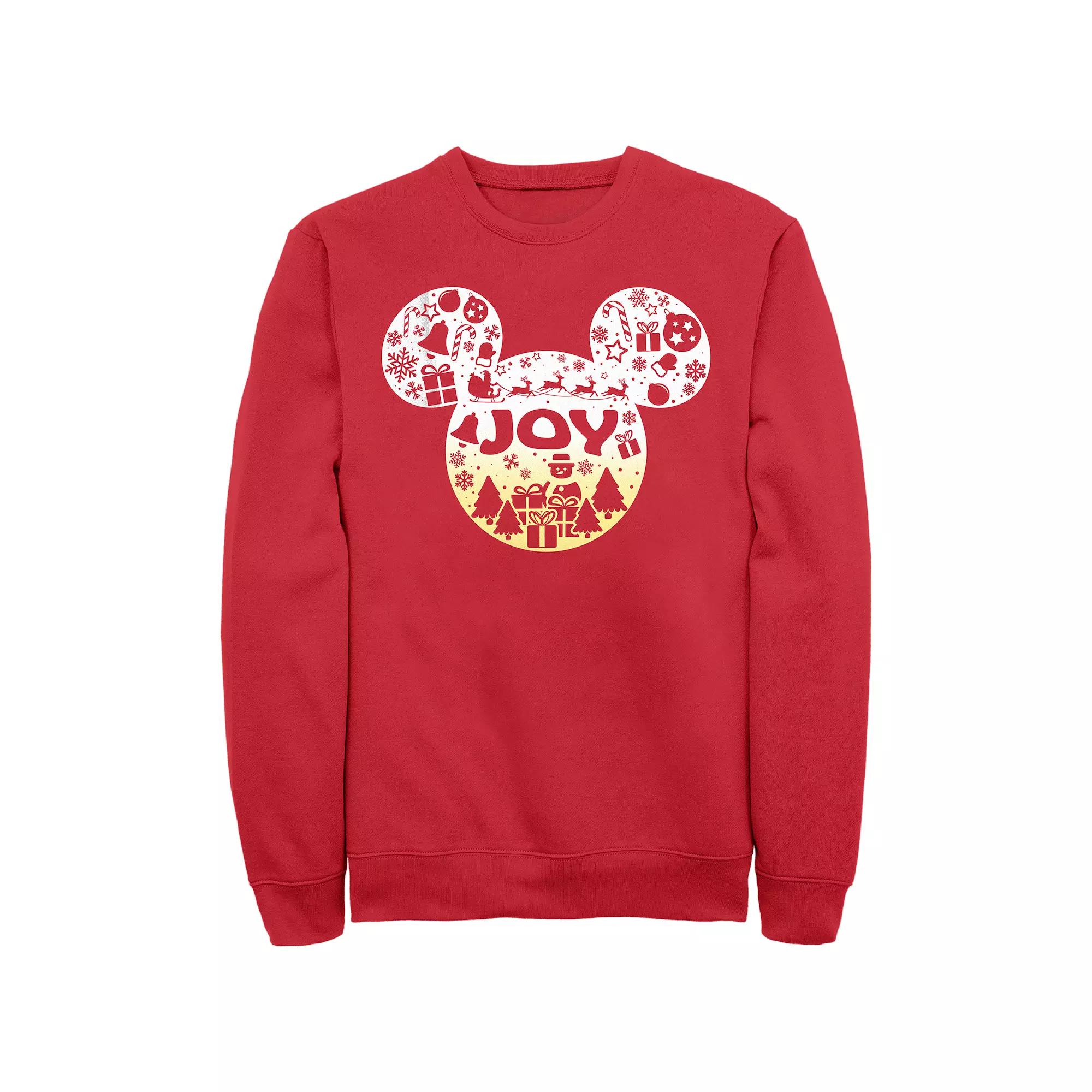 Disney's Mickey Mouse Men's Joy Icons Filled Head Fleece,  Product Image