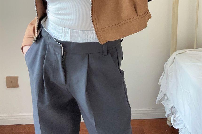 Faux Suede Zip Jacket Product Image