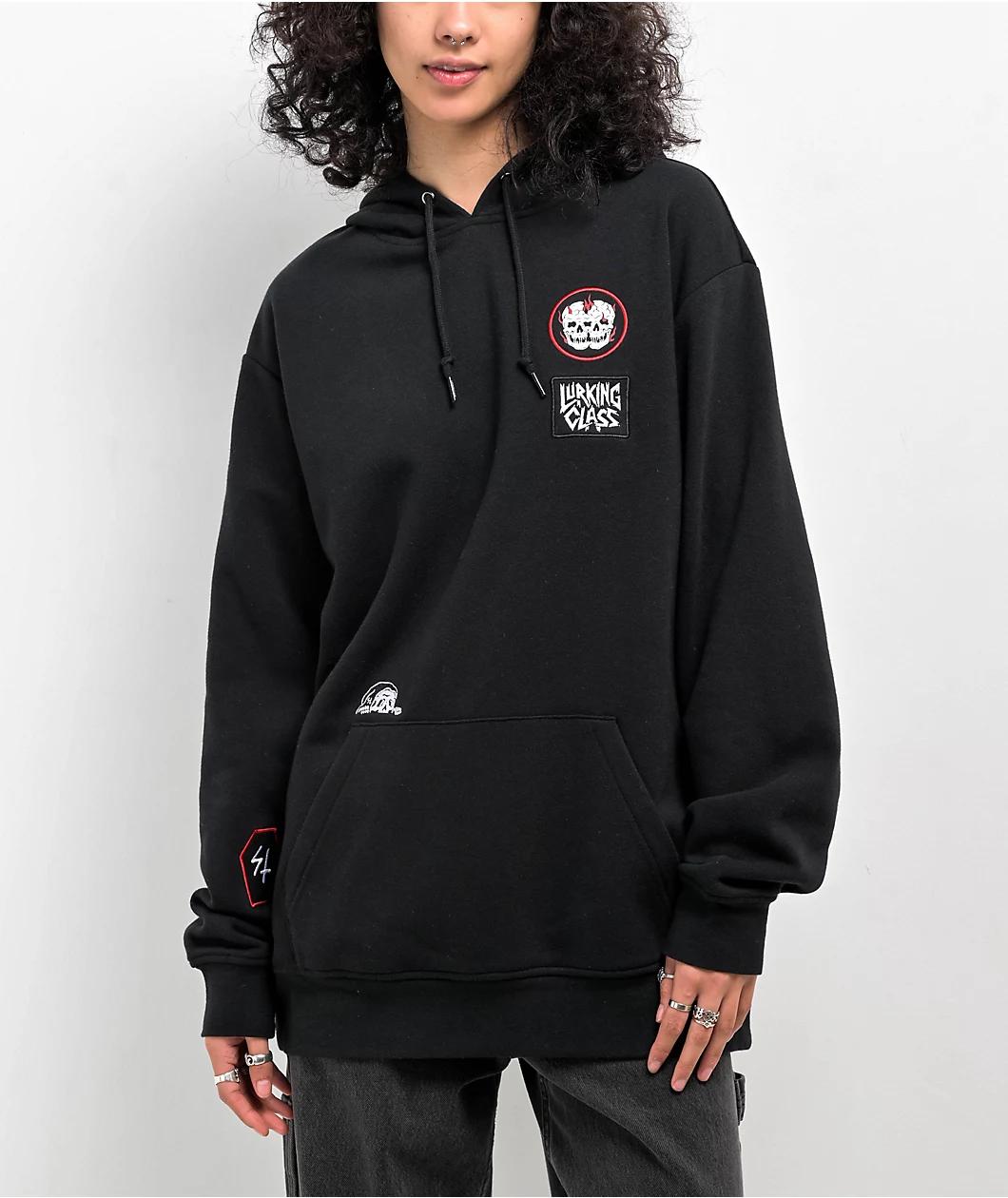 Lurking Class by Sketchy Tank Back To Nature Black Hoodie Product Image