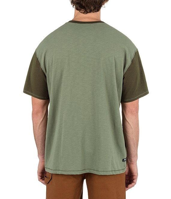 Hurley Merchant Short-Sleeve Color Block Slub Jersey T-Shirt Product Image
