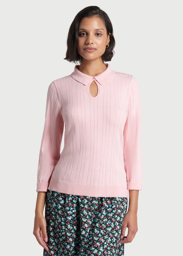 Pearly Paradise Keyhole Sweater Product Image
