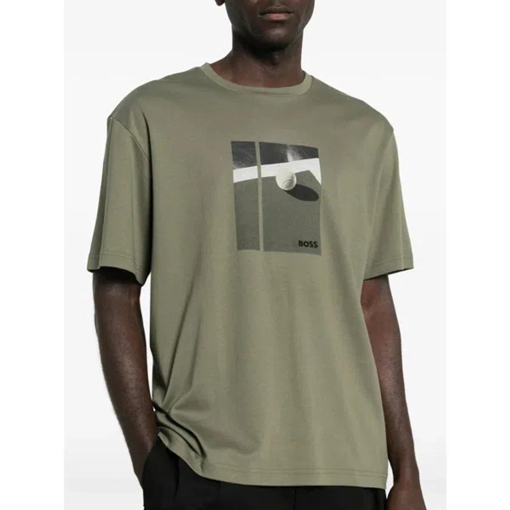 HUGO BOSS Graphic T-shirt In Green Product Image