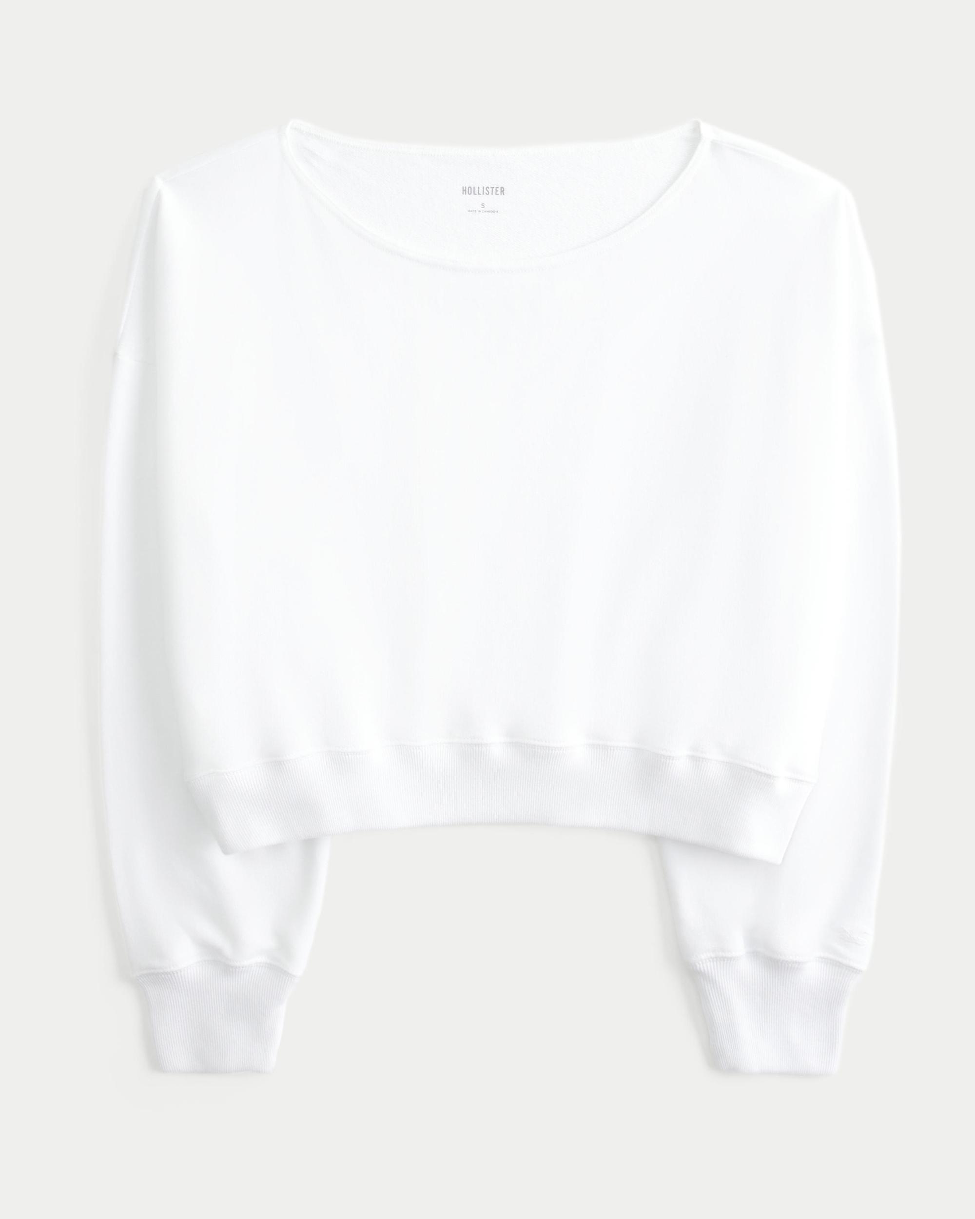 Easy Off-the-Shoulder Terry Sweatshirt Product Image