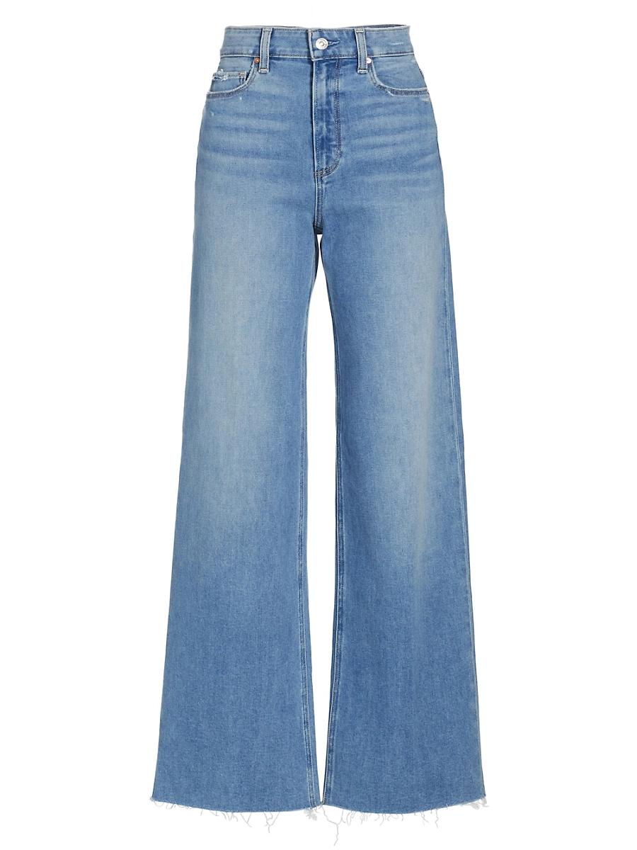 Womens Anessa High-Rise Wide-Leg Jeans Product Image