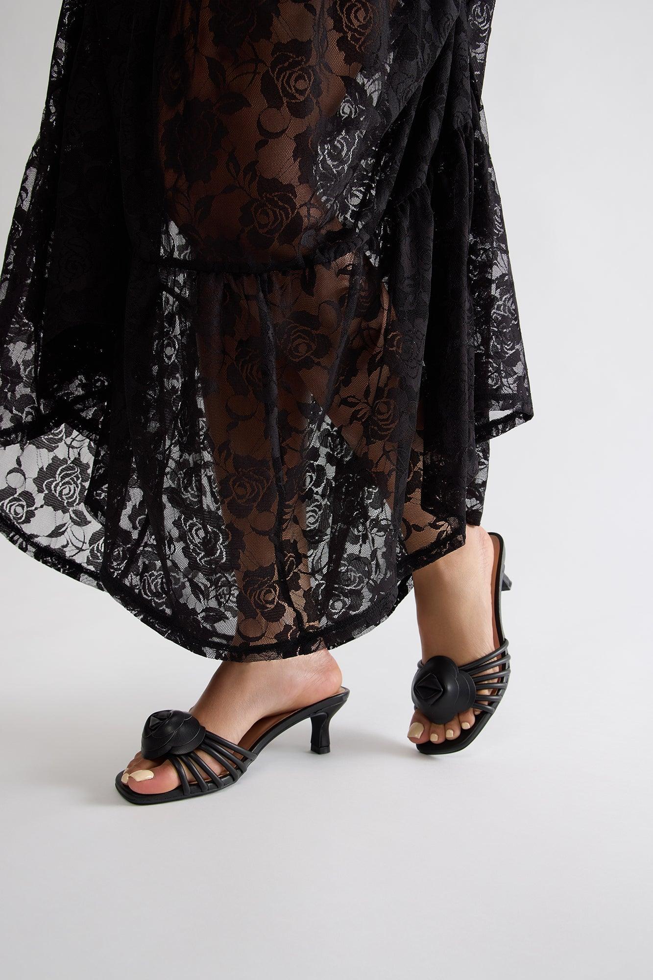 Vita Kitten Heels - Black Product Image