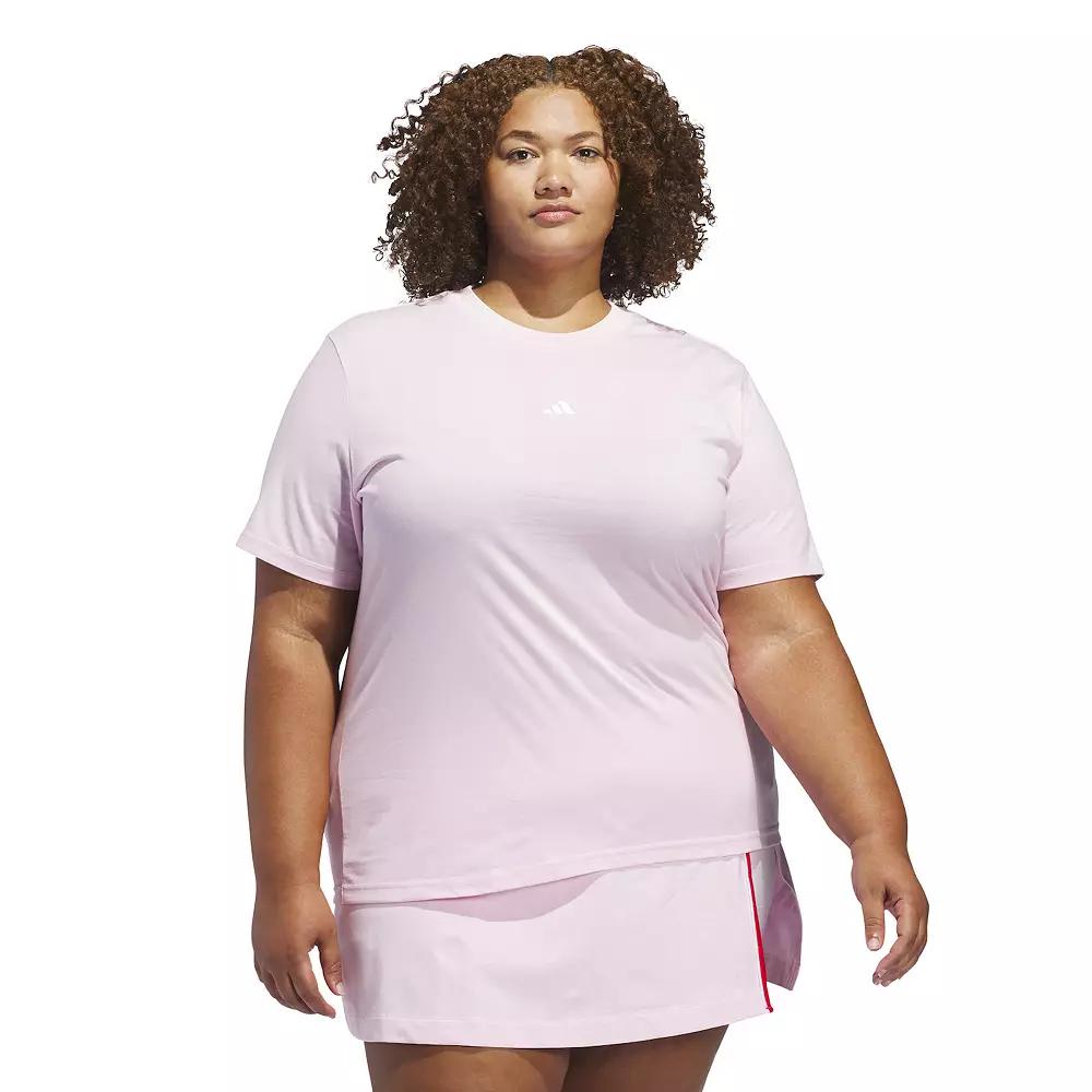 Plus Size adidas Essentials Small Logo T-Shirt, Women's, Size: 3XL, Clear Pink Product Image
