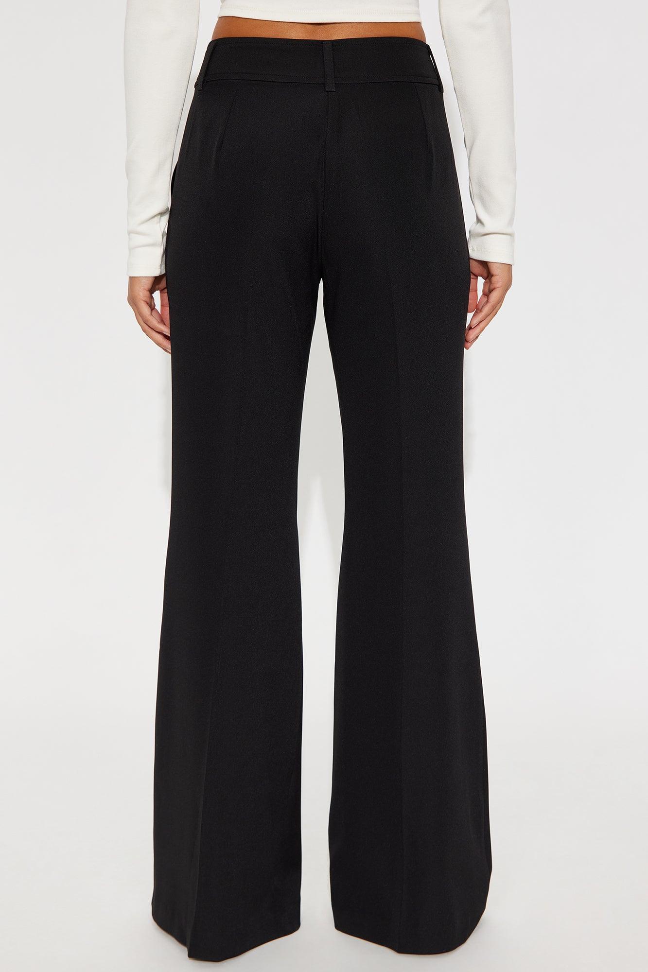 Cami Flare Leg Trouser Pant 33″ - Black Female Product Image