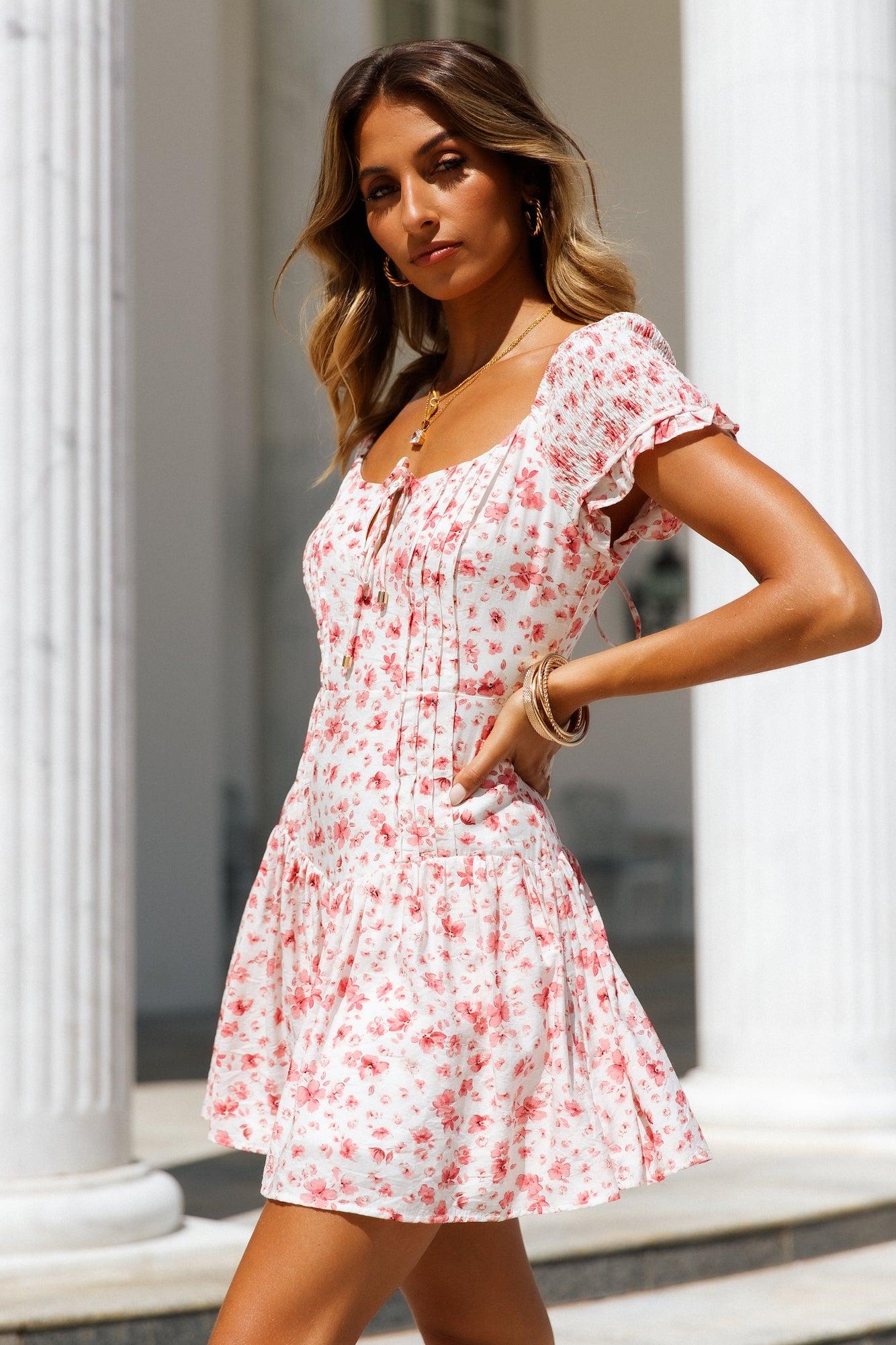 HELLO MOLLY Morning Dates Dress Pink Product Image