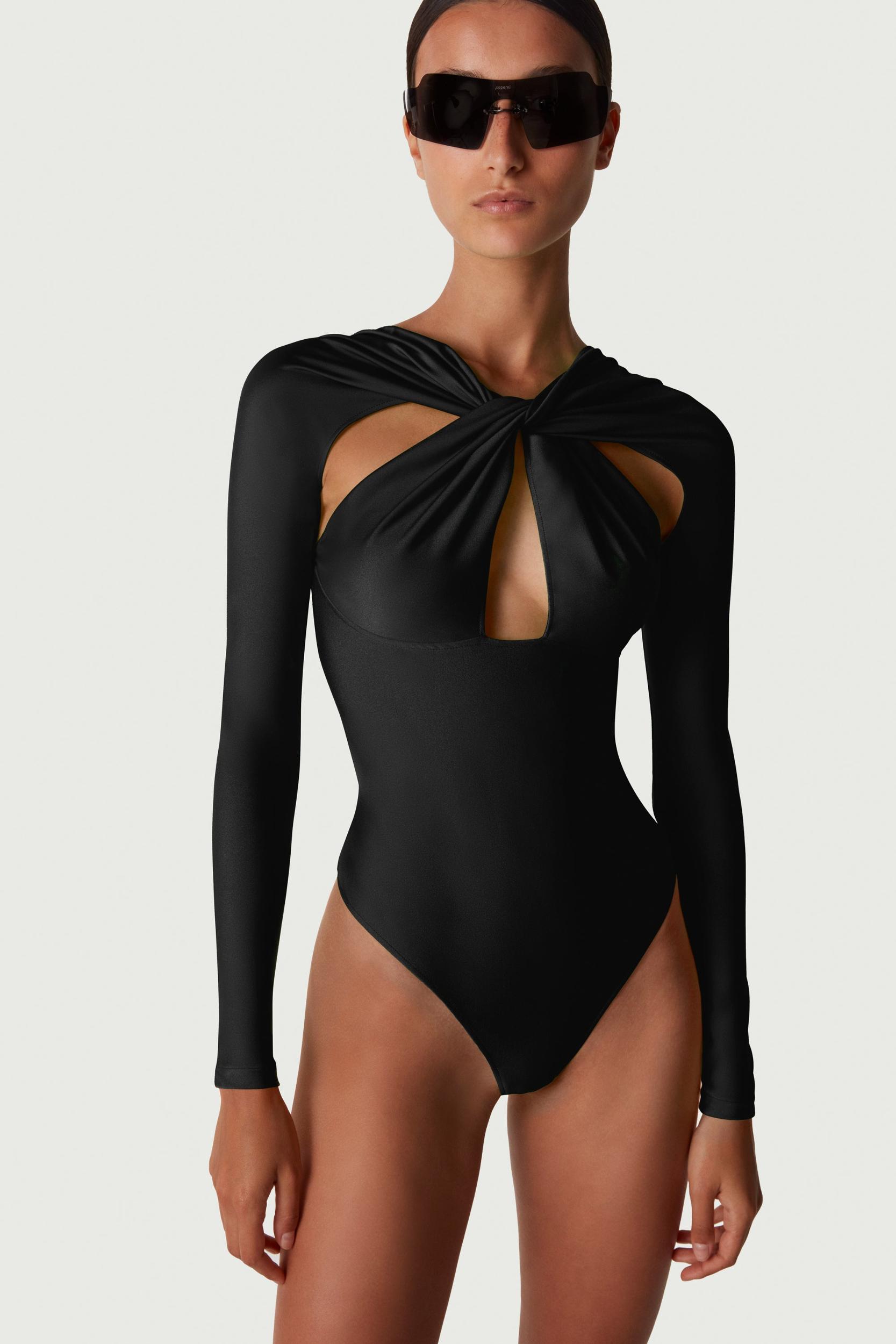 Twisted Cut-Out Bodysuit Product Image