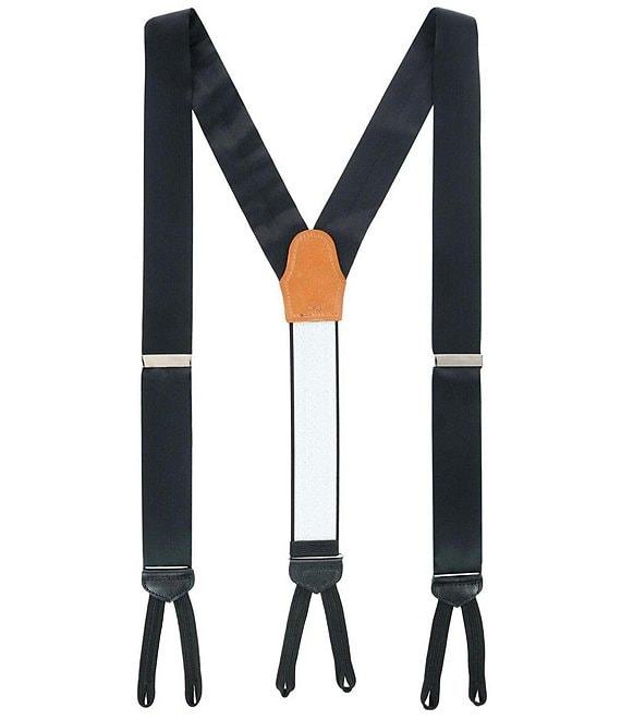 Trafalgar Big & Tall Sutton Solid Silk Formal End Suspenders Product Image