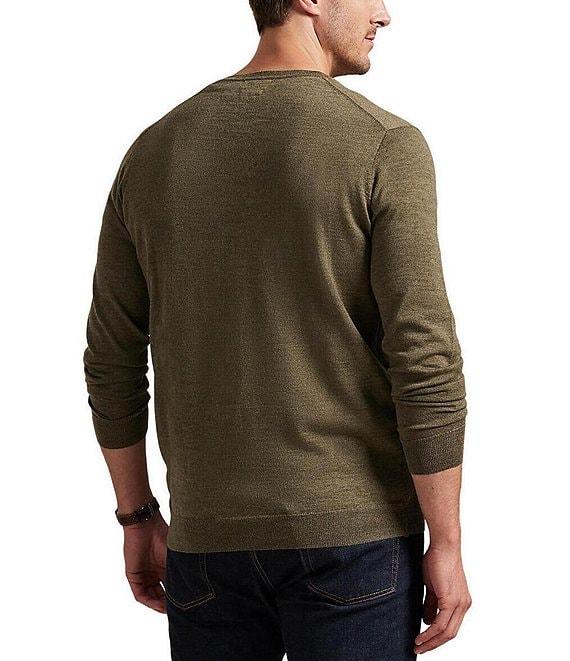 Polo Ralph Lauren Big & Tall Washable Wool V-Neck Sweater Product Image