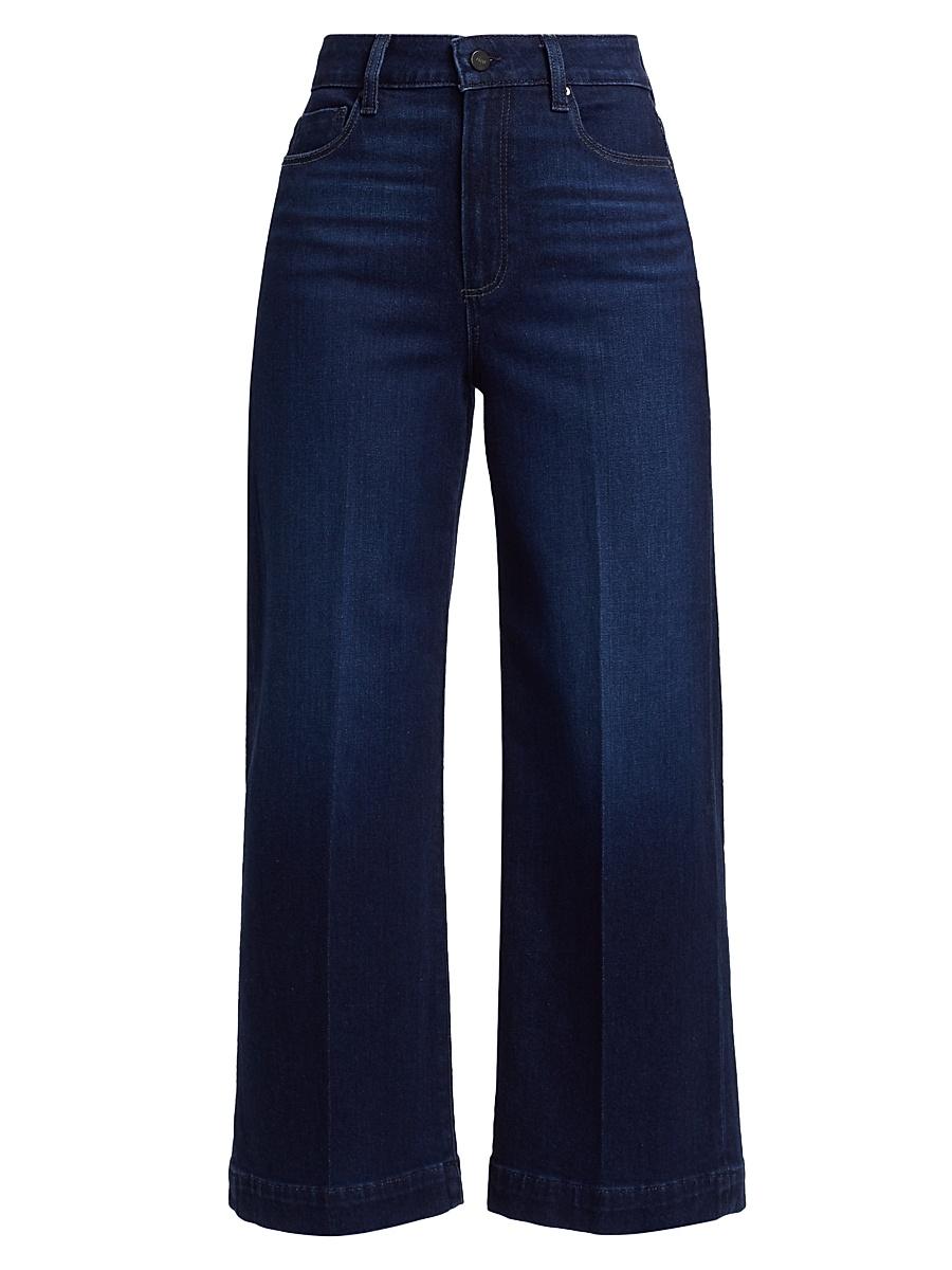 Womens Anessa Stretch-Denim High-Rise Crop Jeans Product Image