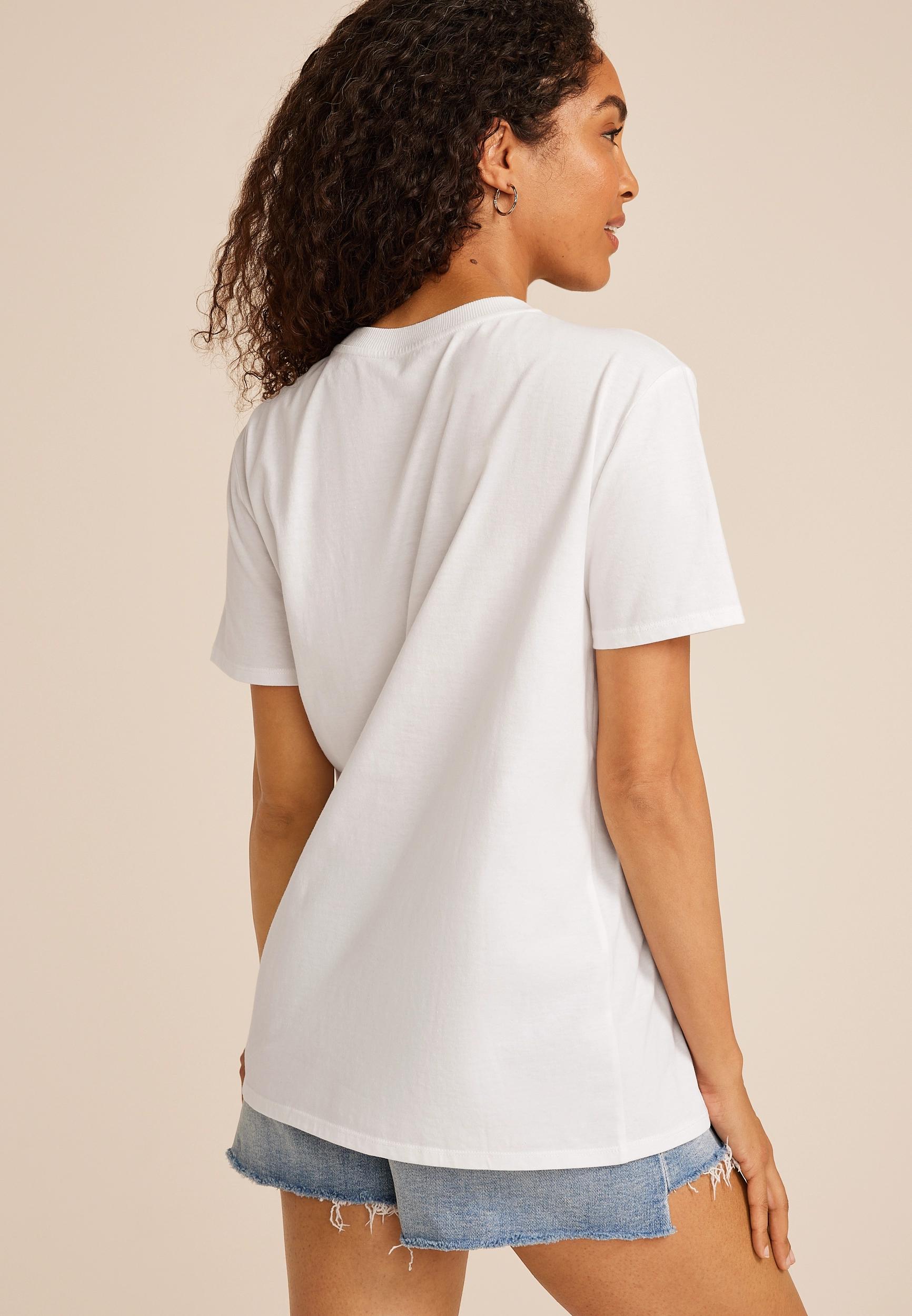 Watercolor Floral Oversized Fit Graphic Tee Product Image