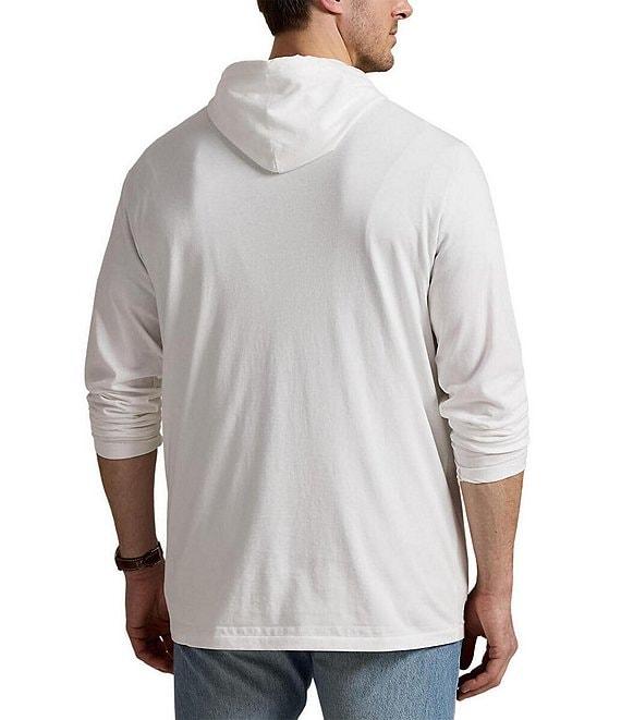 Polo Ralph Lauren Big & Tall Logo Jersey Long Sleeve Hooded T-Shirt Product Image