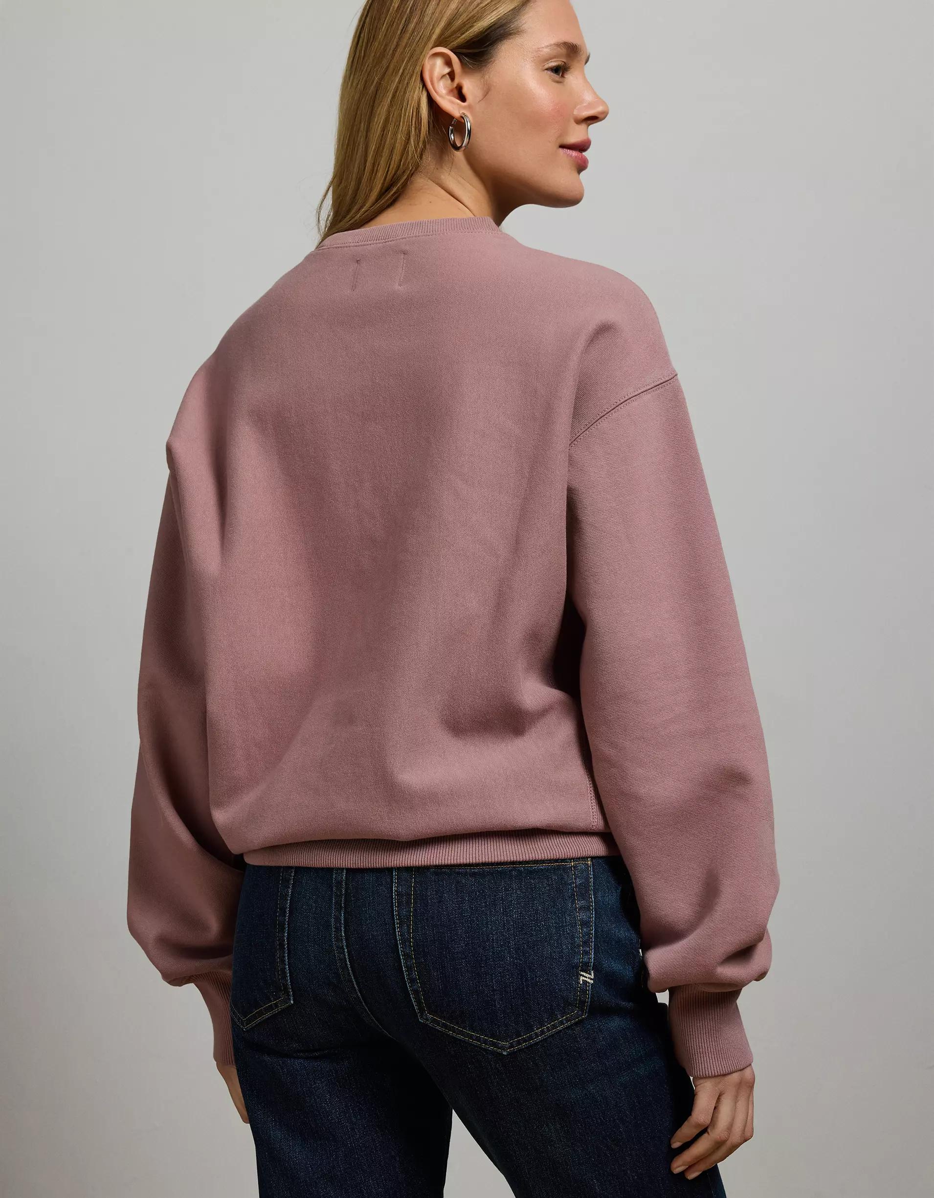 AE77 Premium Fleece Crew Neck Sweatshirt Product Image