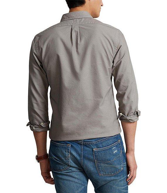 Polo Ralph Lauren Solid Classic-Fit Oxford Long-Sleeve Woven Shirt Product Image