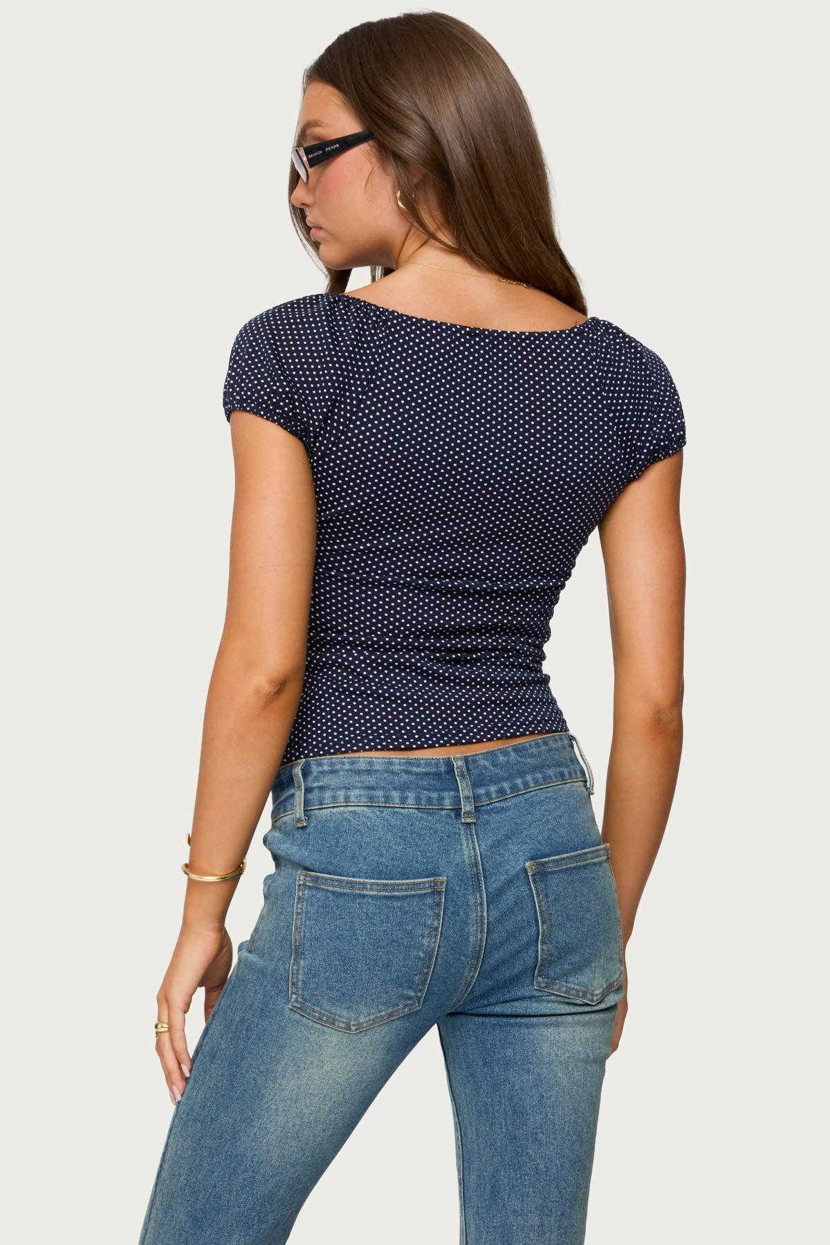 Stefania Polka Dot Top Product Image