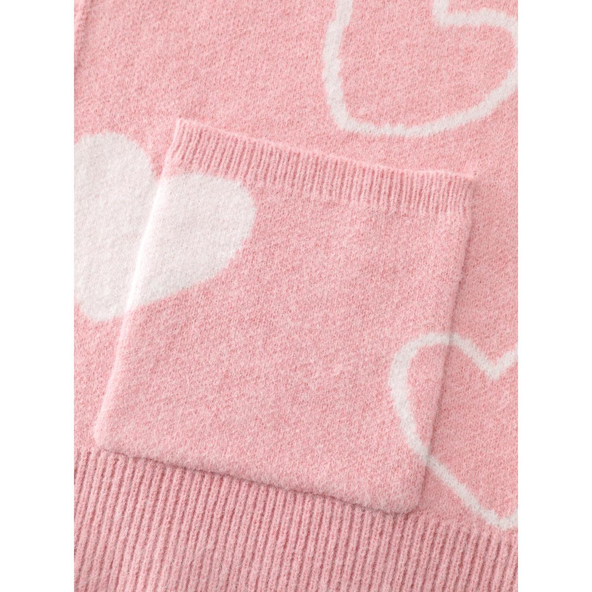 Plus Size In Love Pockets Front-Open Knit Cardigan Blush Women Romantic Loose Long Sleeve Elegant Cardigans BloomChic 26/4X Product Image