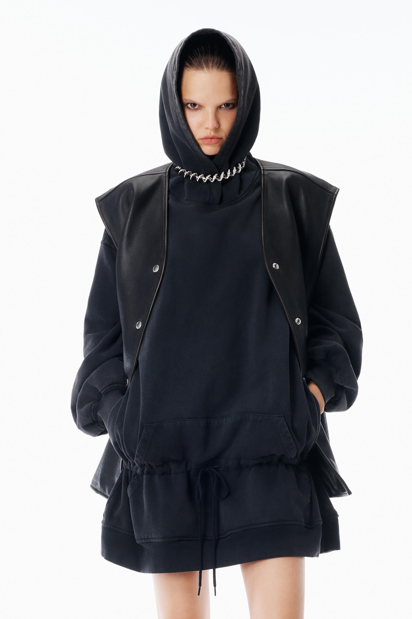 Dropped Waist Hoodie Dress Product Image