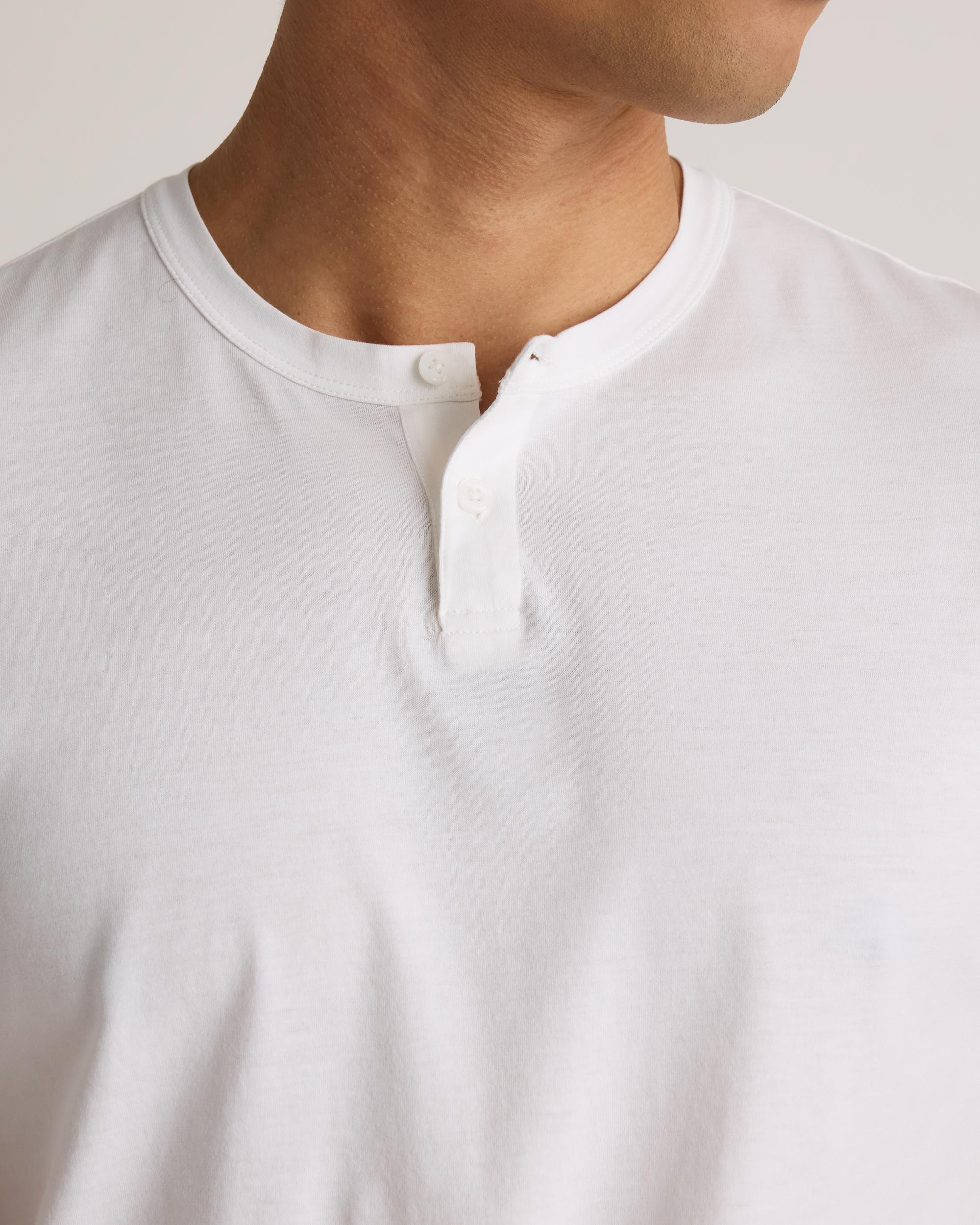 Quince | Men's 100% Pima Cotton Luxe Touch Henley Size XL, Organic Cotton Product Image