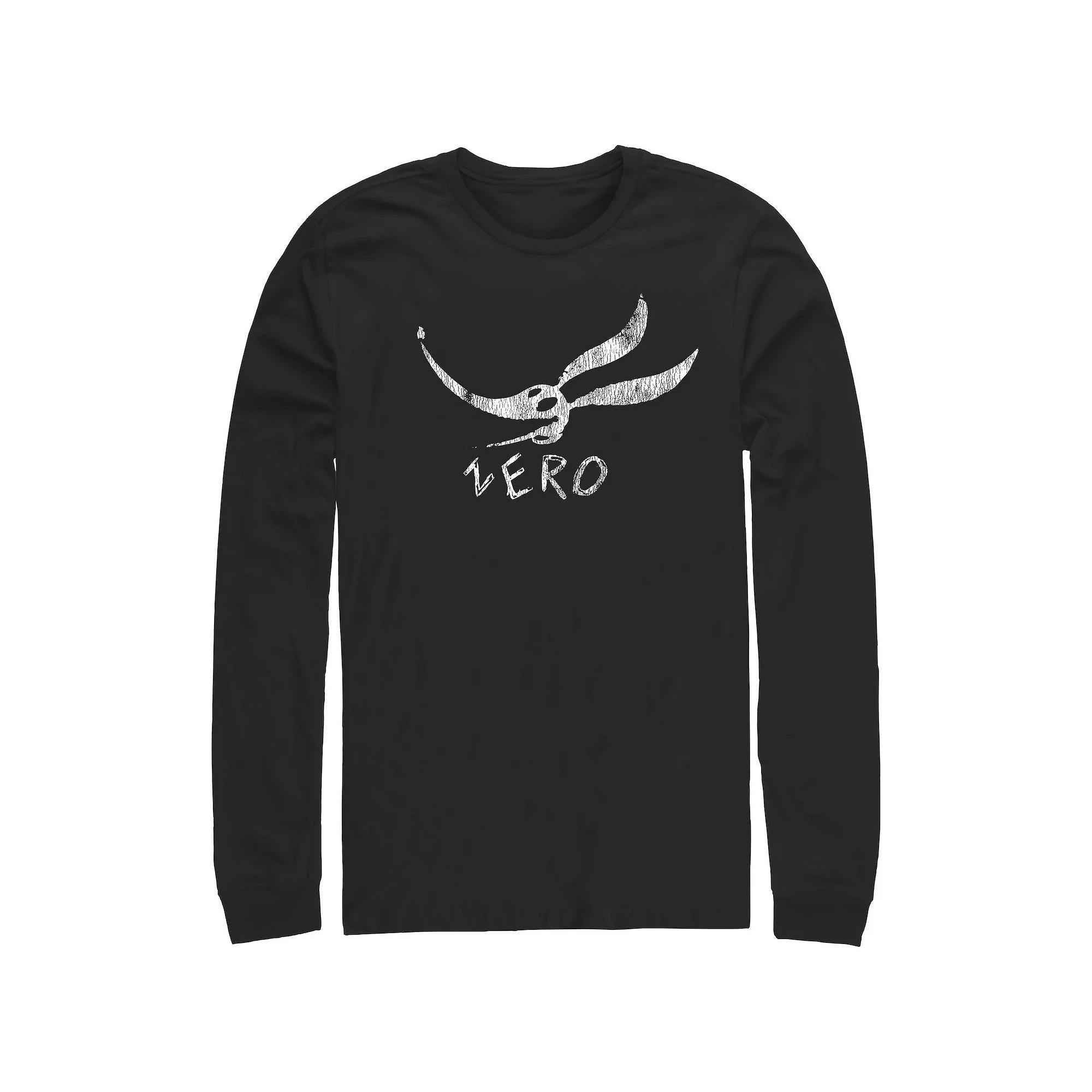 Disney's The Nightmare Before Christmas Zero Face Men's Long Sleeve Graphic Tee,  Product Image