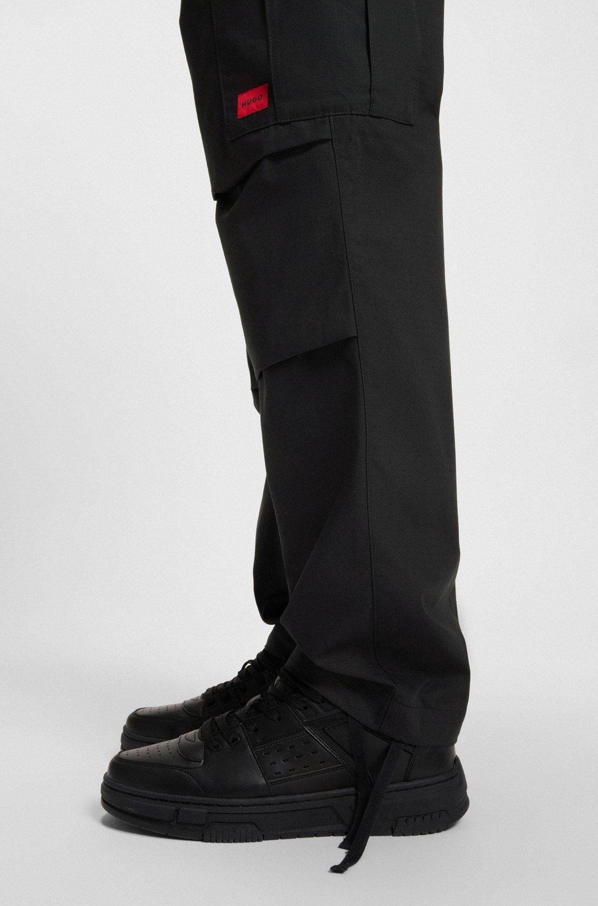 Regular-fit cargo trousers in ripstop cotton Product Image