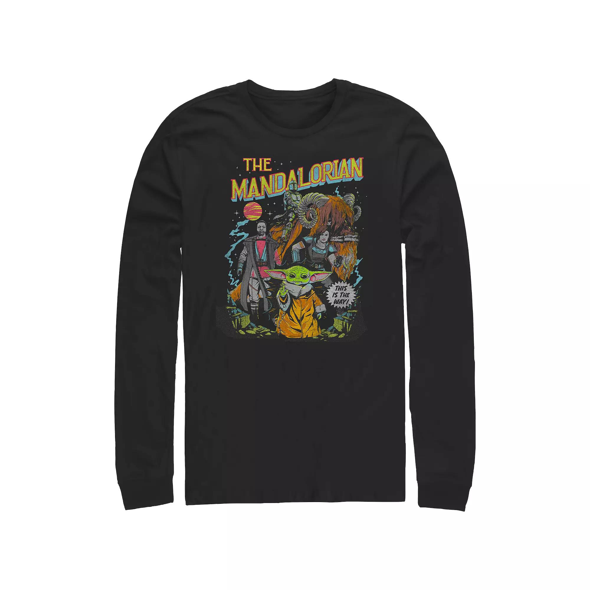 Men's The Mandalorian Comic Book Cover Graphic Tee,  Product Image