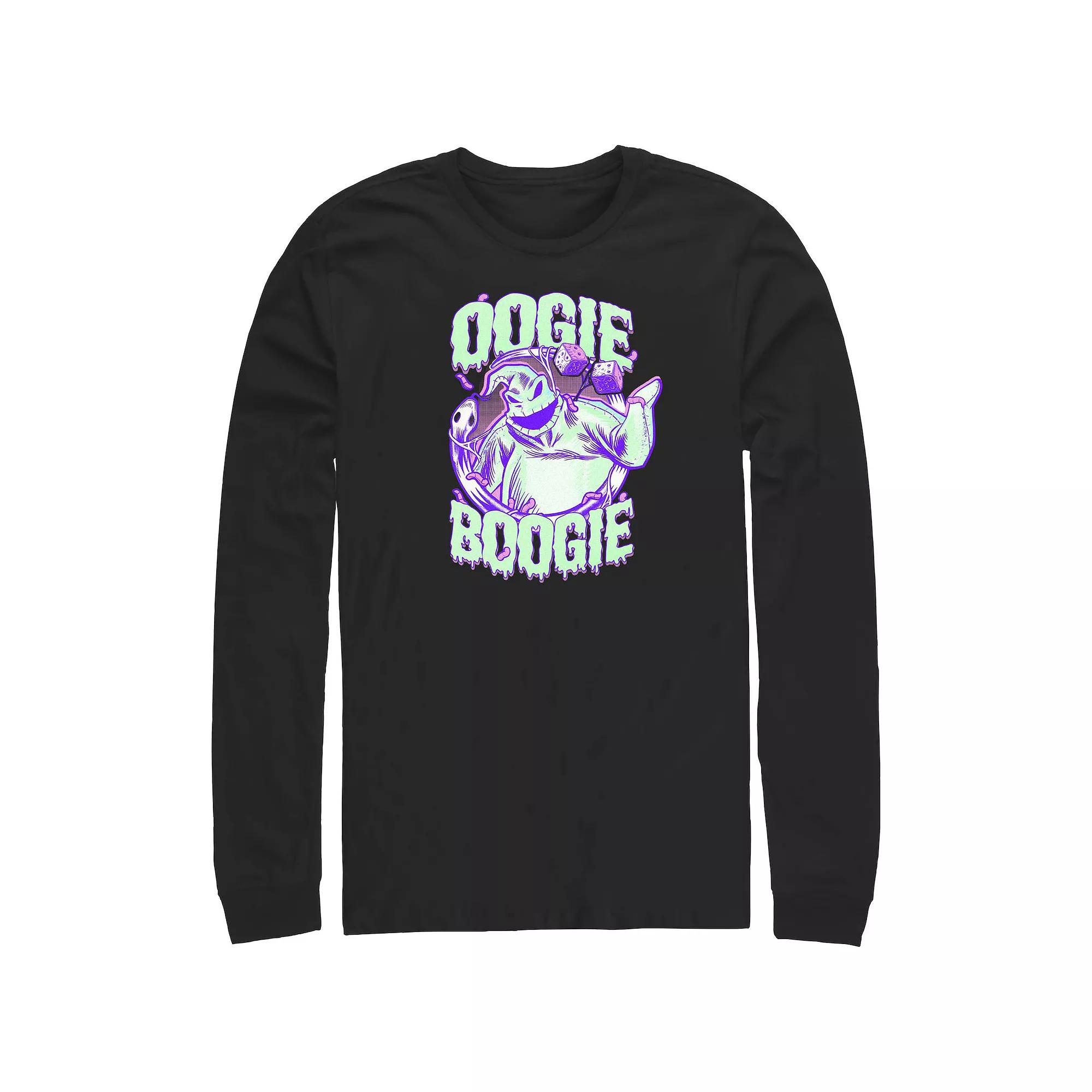 Disney's The Nightmare Before Christmas Oogie Boogie Long Sleeve Men's Graphic Tee,  Product Image