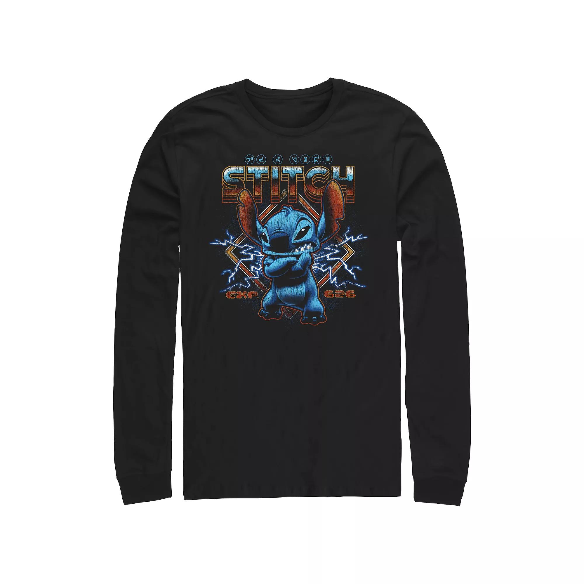 Disney's Lilo & Stitch Rock Poster Stitch Men's Graphic Tee,  Product Image