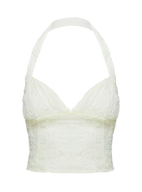 Aspyn Halter Top Yellow Product Image