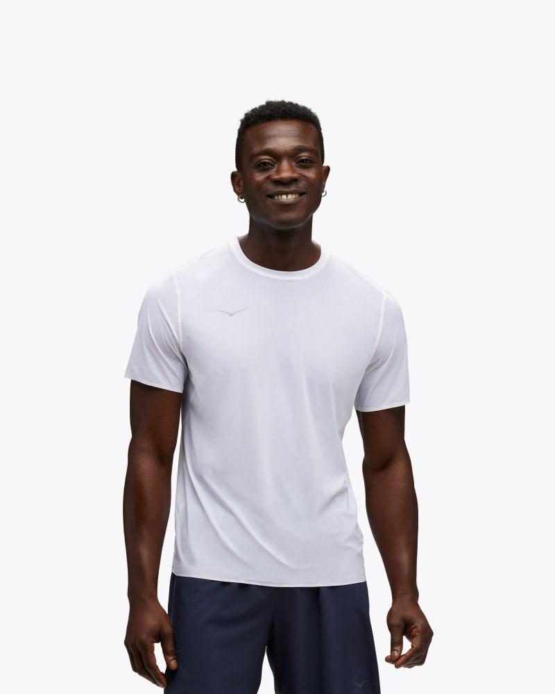 HOKA Mens Airolite Run Short Sleeve Shirt Product Image