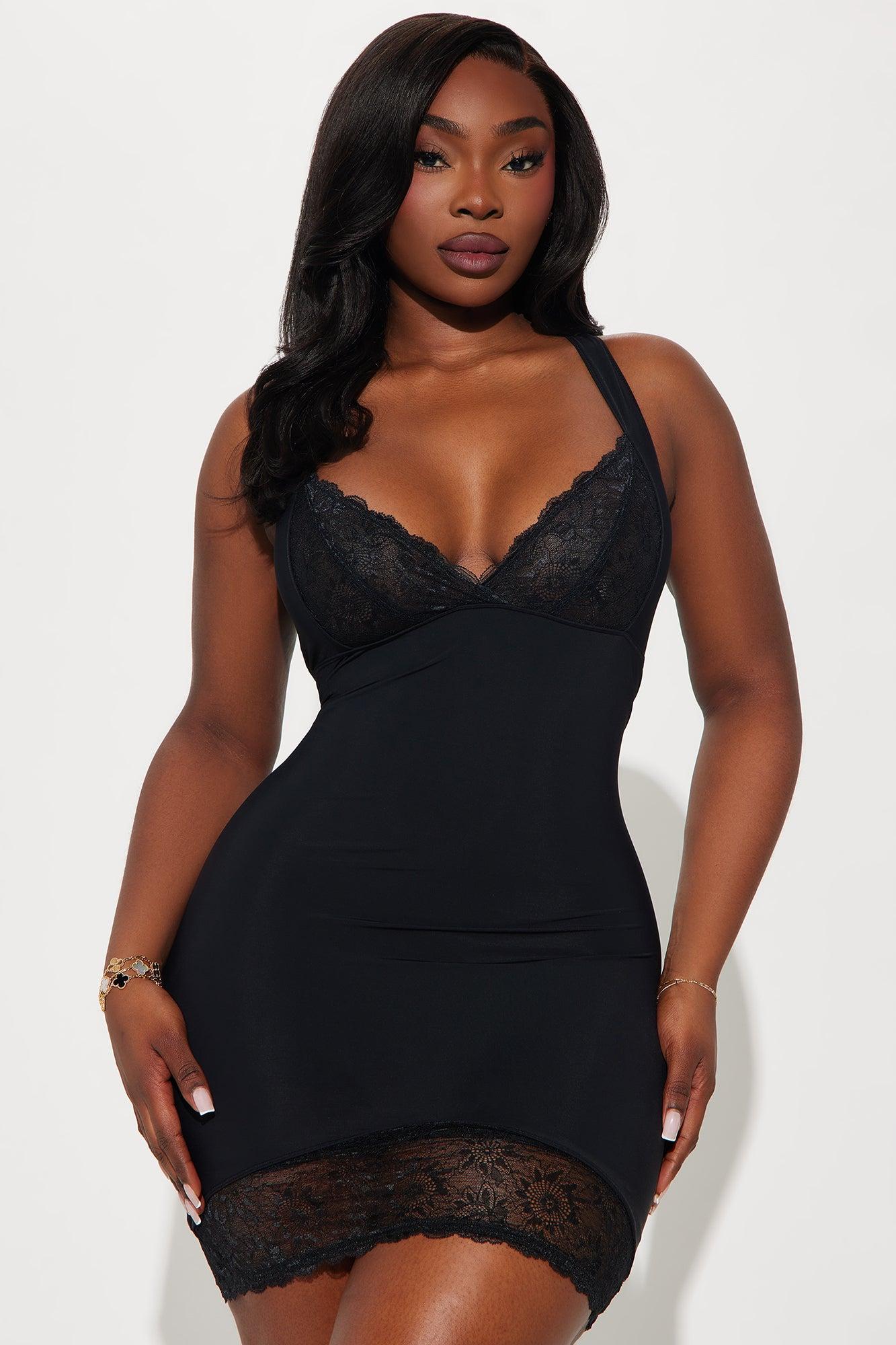 Tammy Slimming Slip Dress Shapewear - Black Product Image