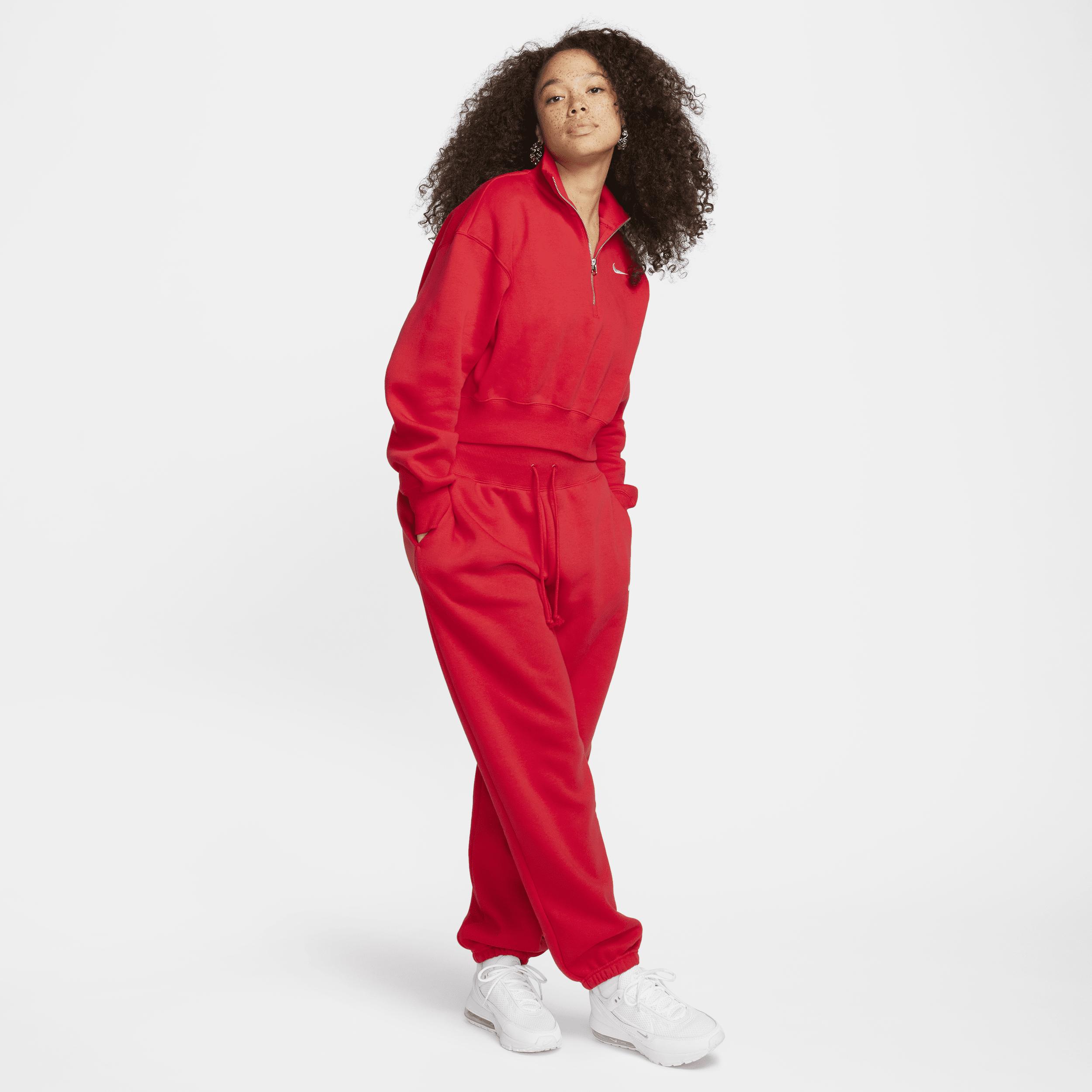 Women's Nike Sportswear Phoenix Fleece 1/4-Zip Cropped Sweatshirt Product Image