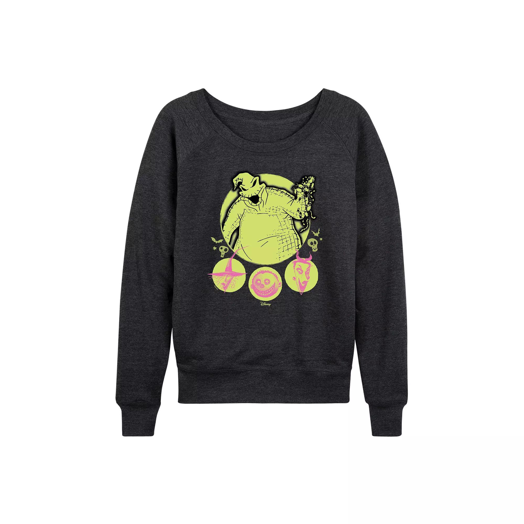 Disney's Nightmare Before Christmas Oogie Boogie Women's French Terry Long Sleeve Tee,  Product Image