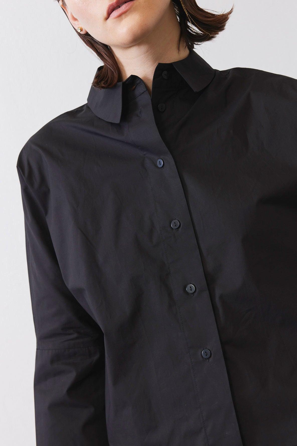 Oversized Poplin Cropped Blouse Product Image