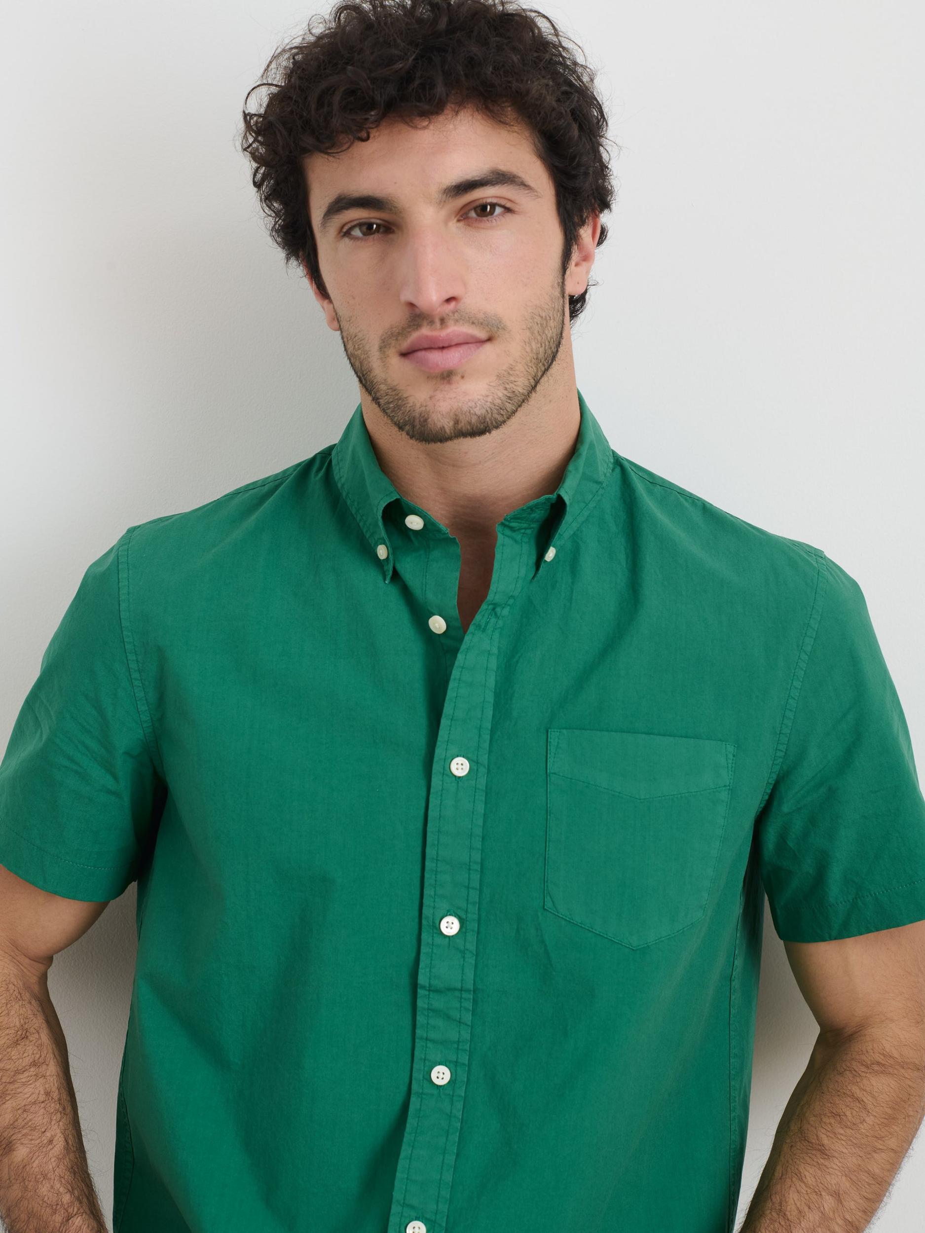 Short Sleeve Mill Shirt in Cotton Product Image