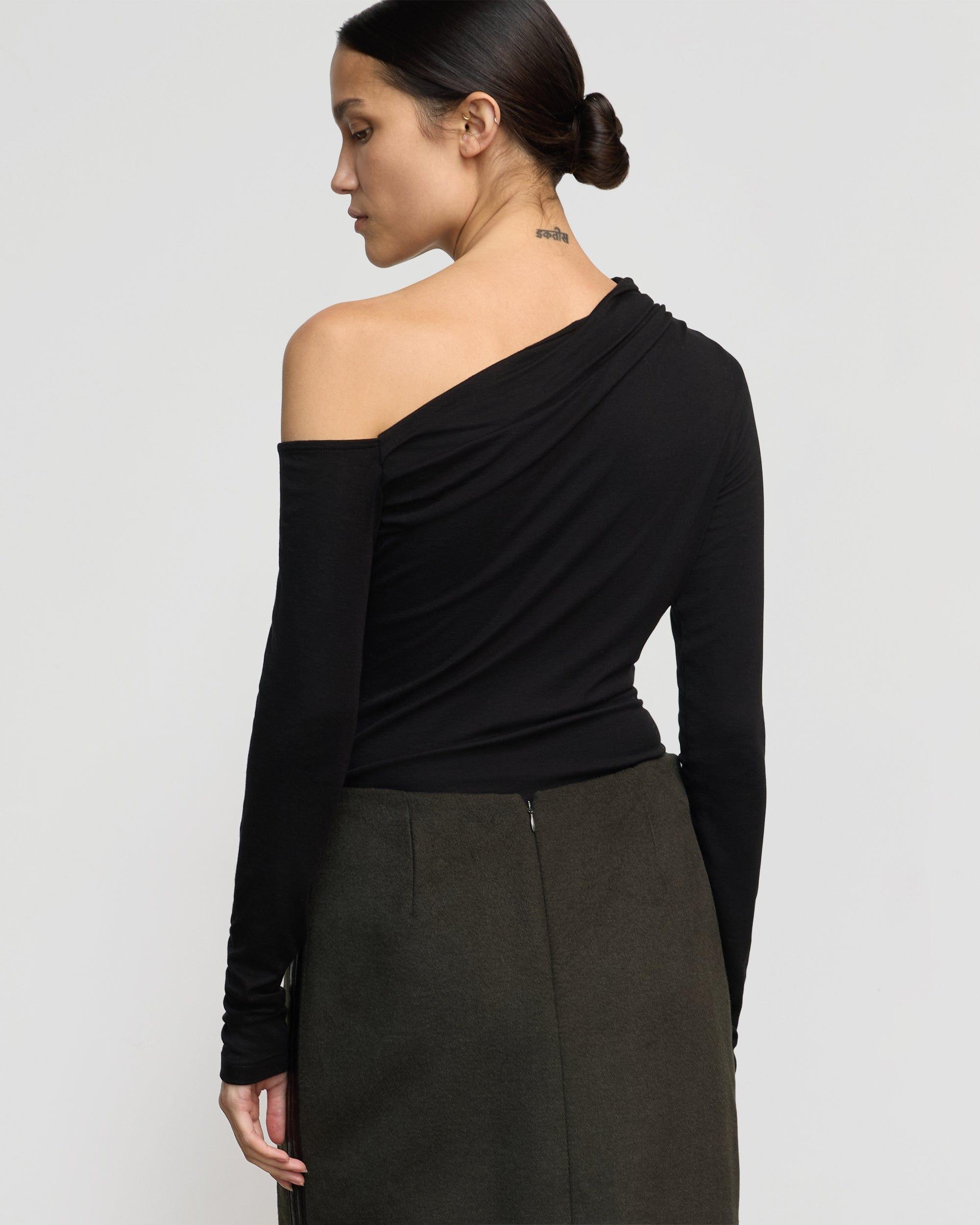 Ayra Tencel-Wool Off-Shoulder Tee Product Image